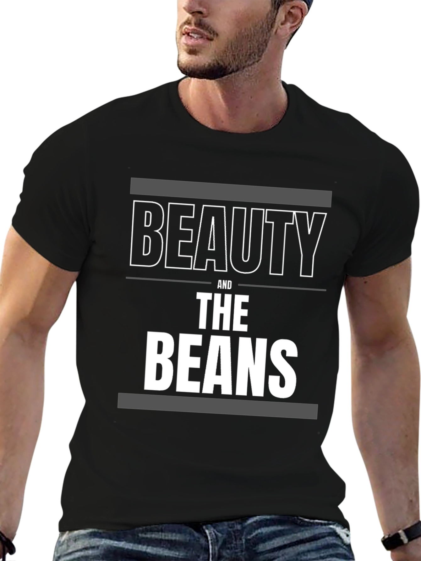 Black Beauty and the Beans T-Shirt - Funny Novelty Tee view 6