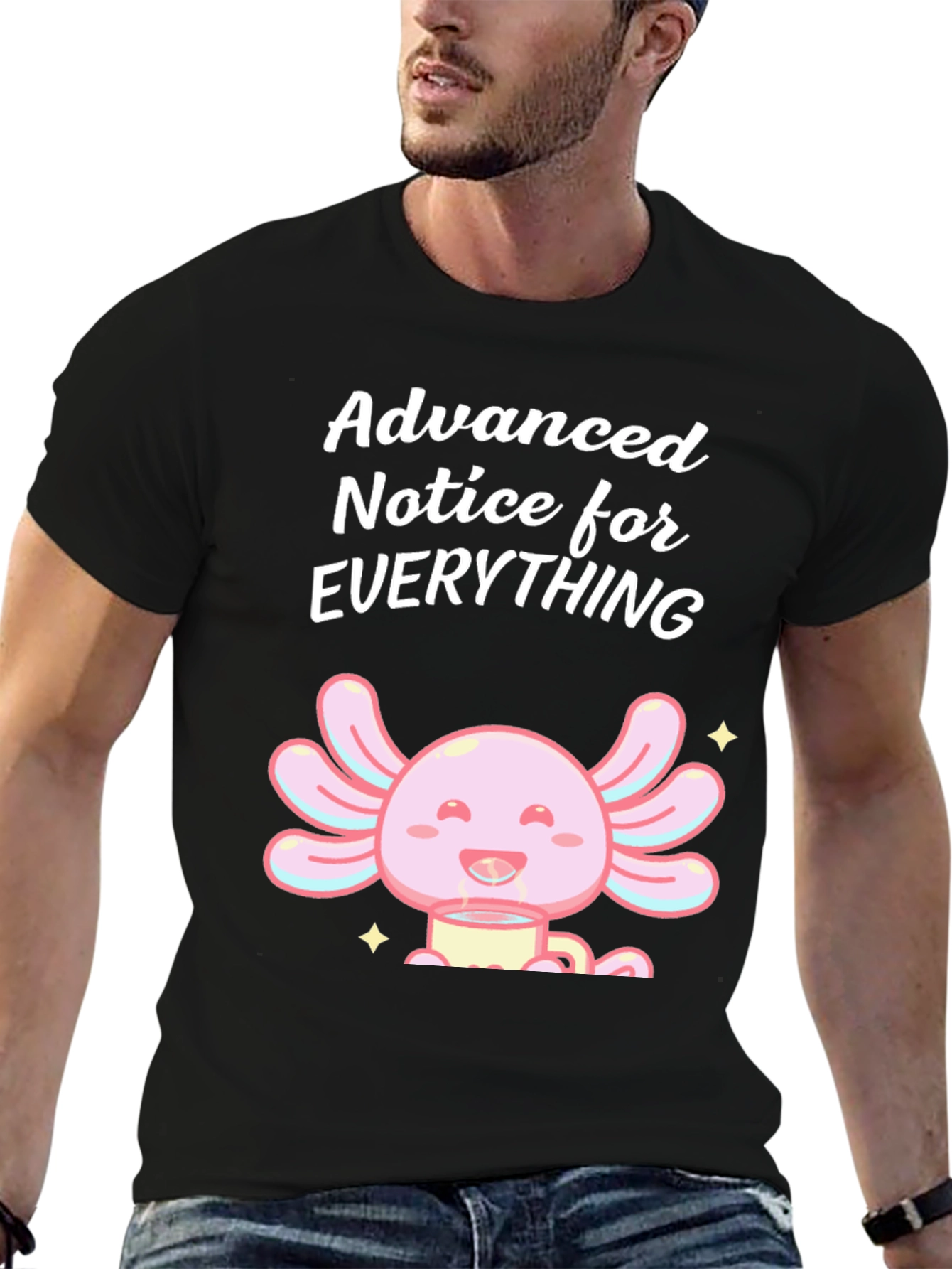 Black Advanced Notice Axolotl T-Shirt view 6