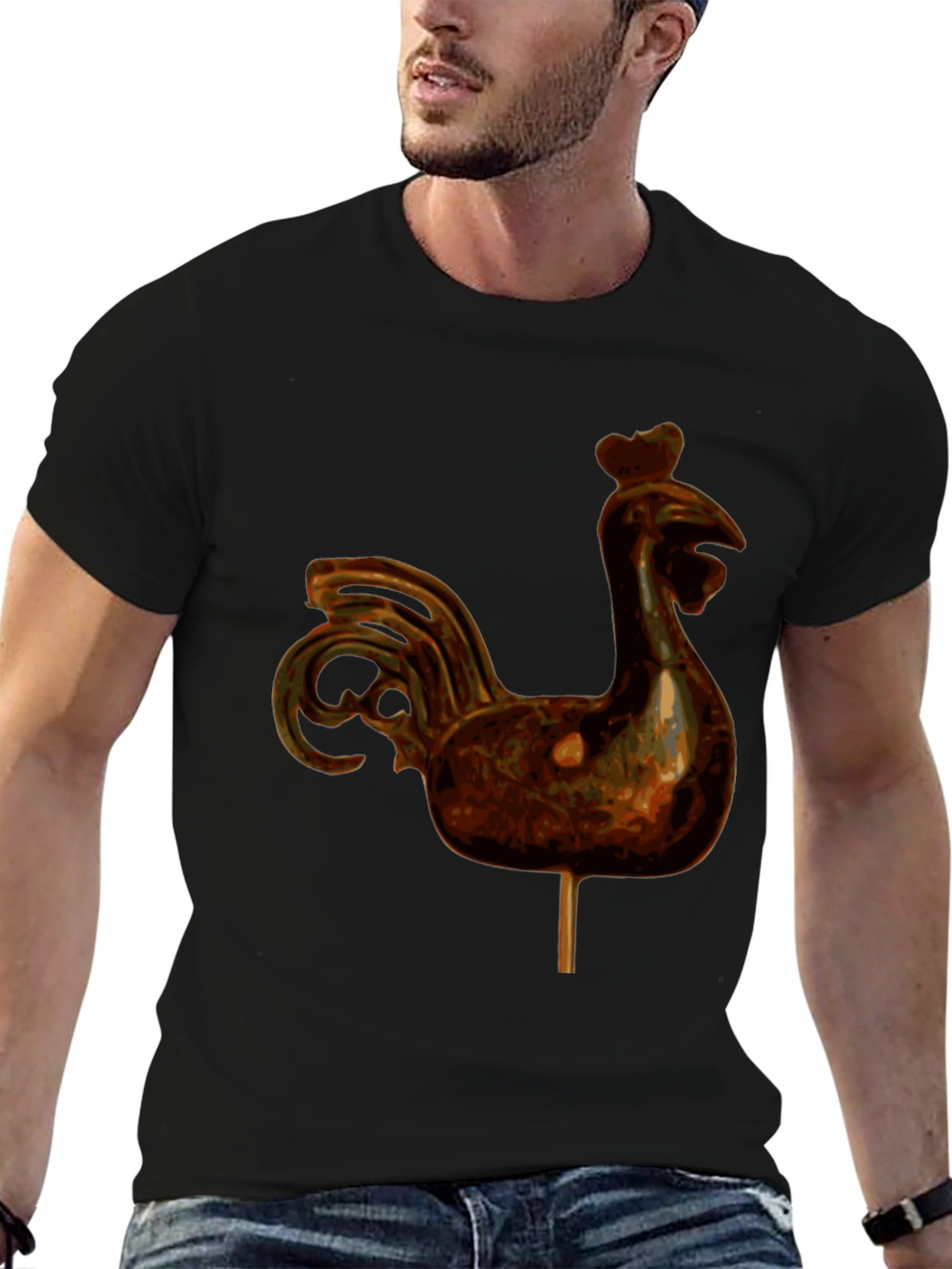 Rooster Lollipop Graphic T-Shirt - 6
