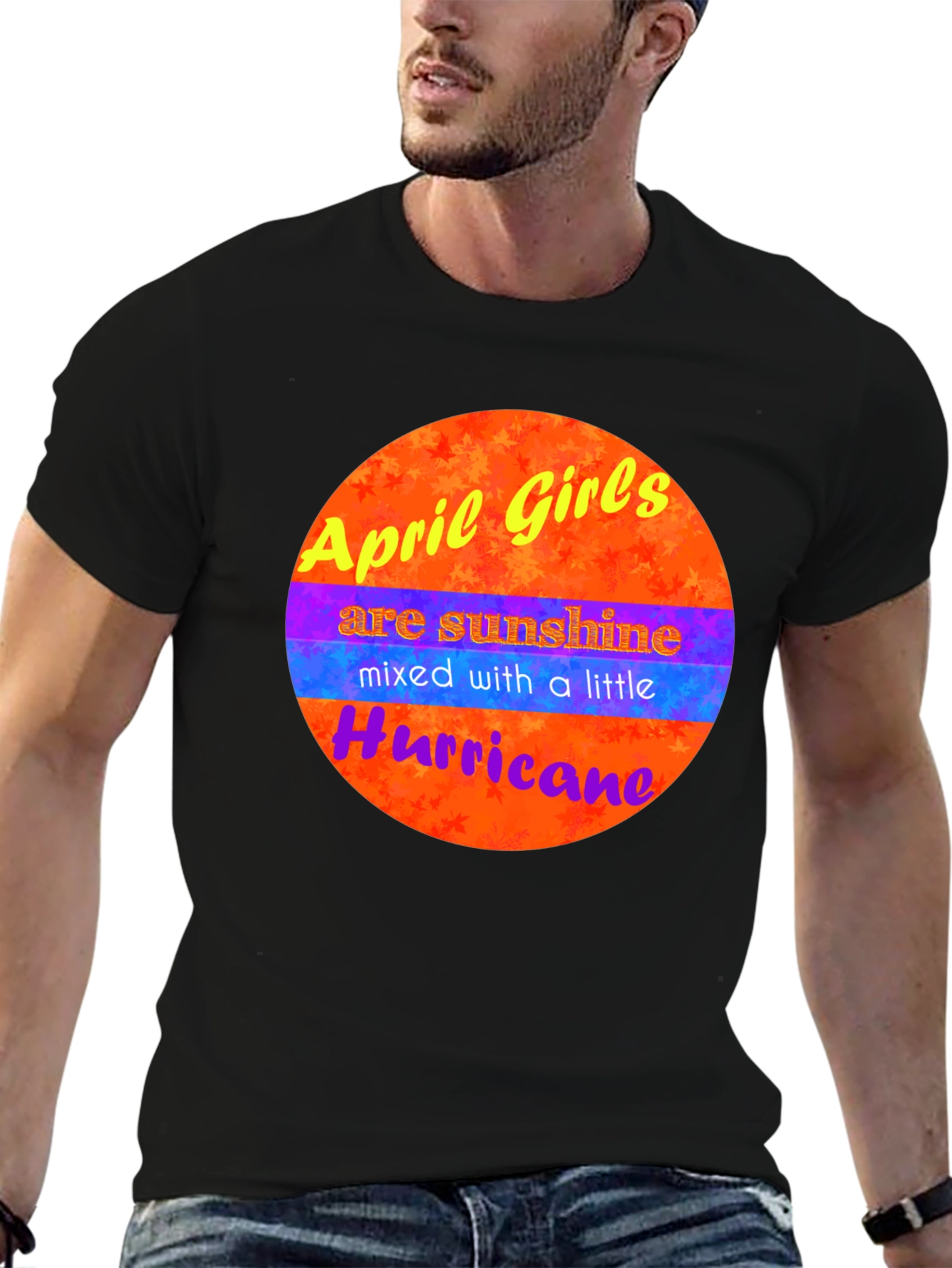 Black April Girls Sunshine Hurricane T-Shirt view 6