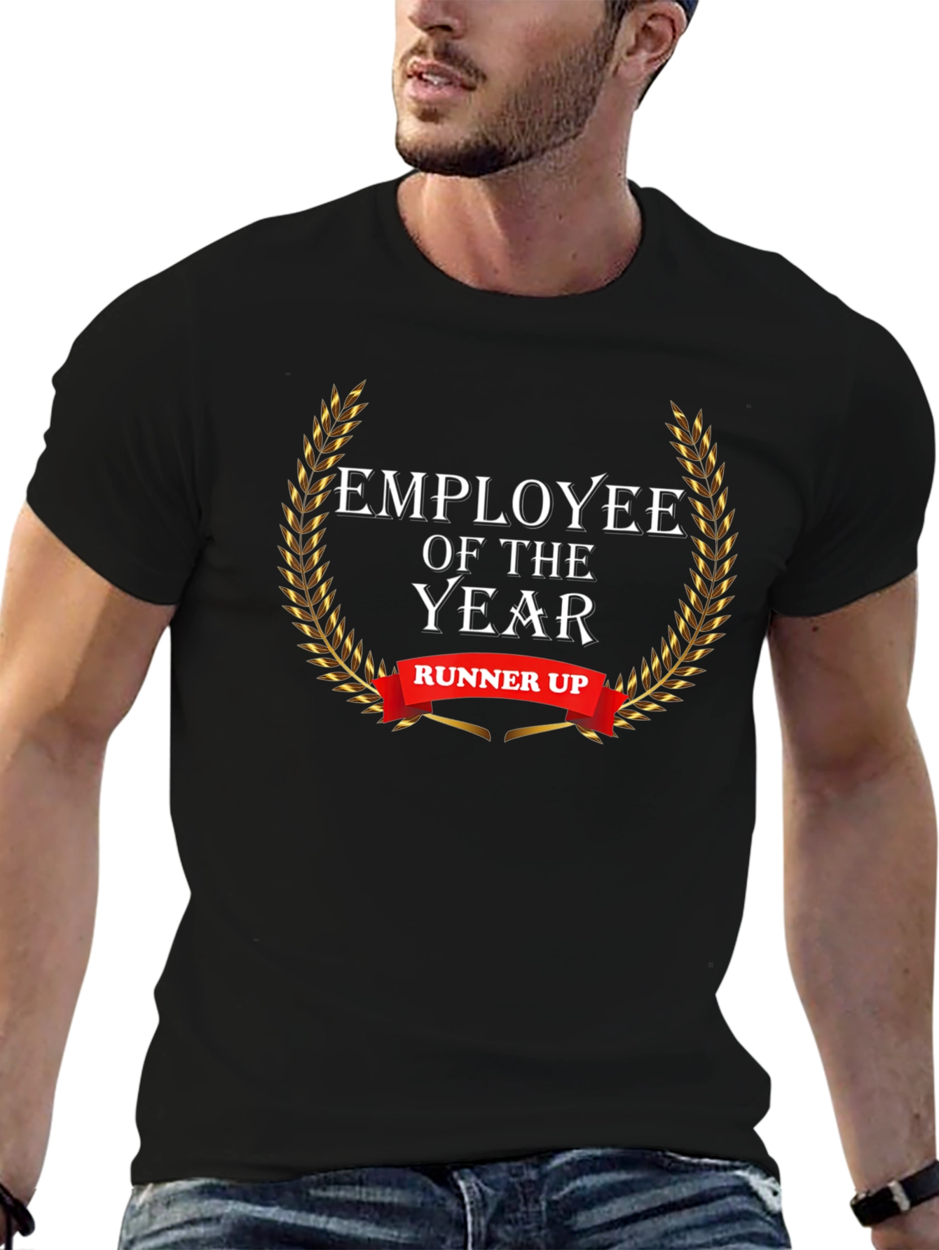 Black Employee of the Year Runner Up Black Graphic Tee view 6