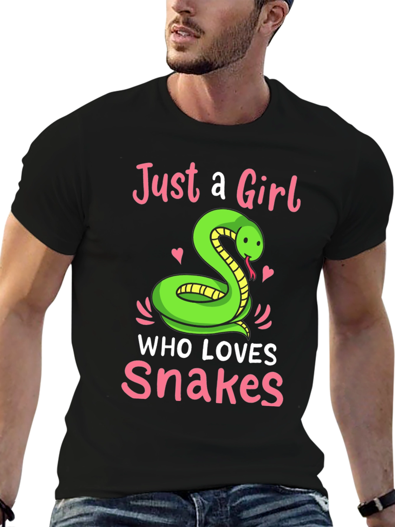 Just a Girl Who Loves Snakes T-Shirt - Snake Lover Gift - 6