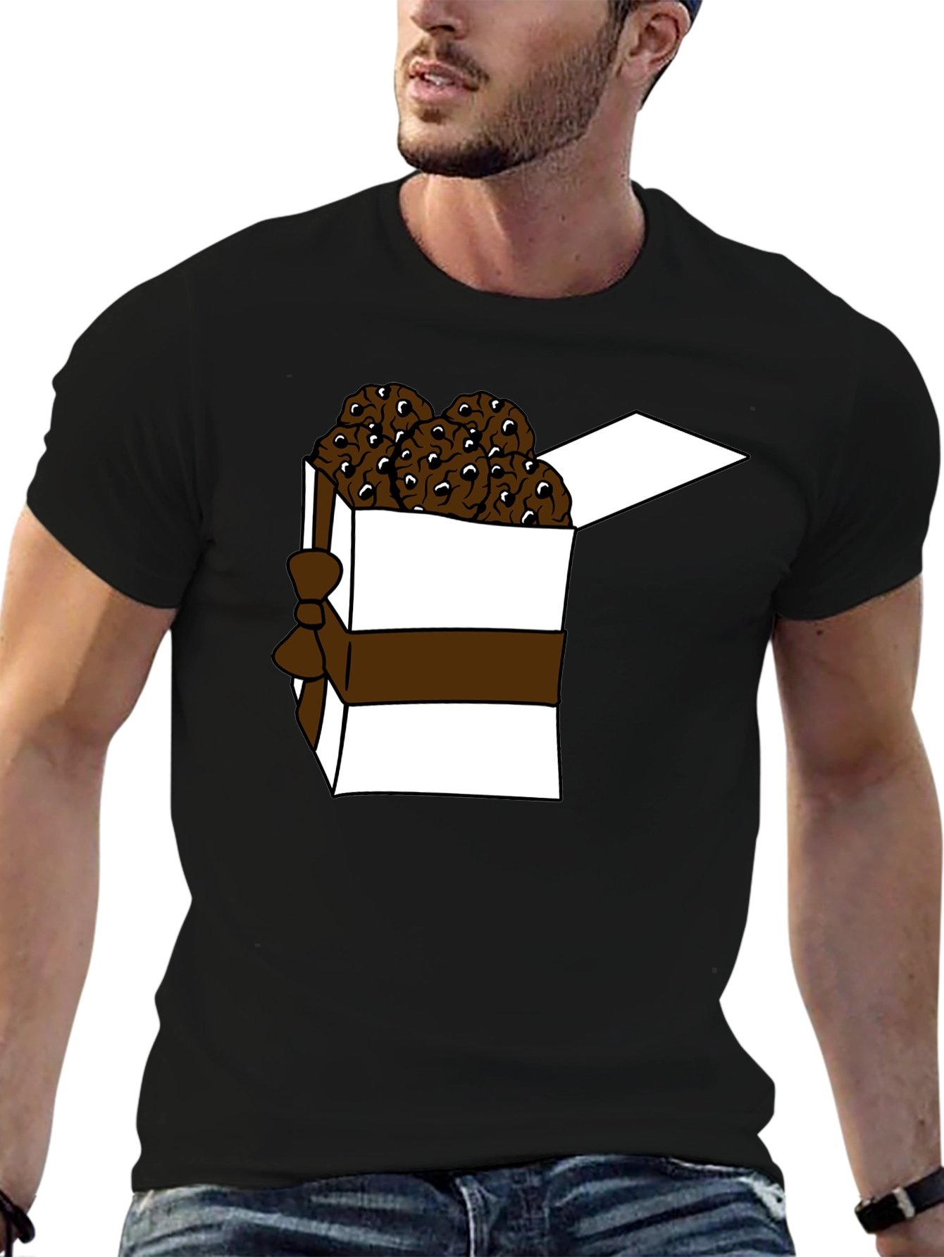Black Cookies In a Box T-Shirt view 6