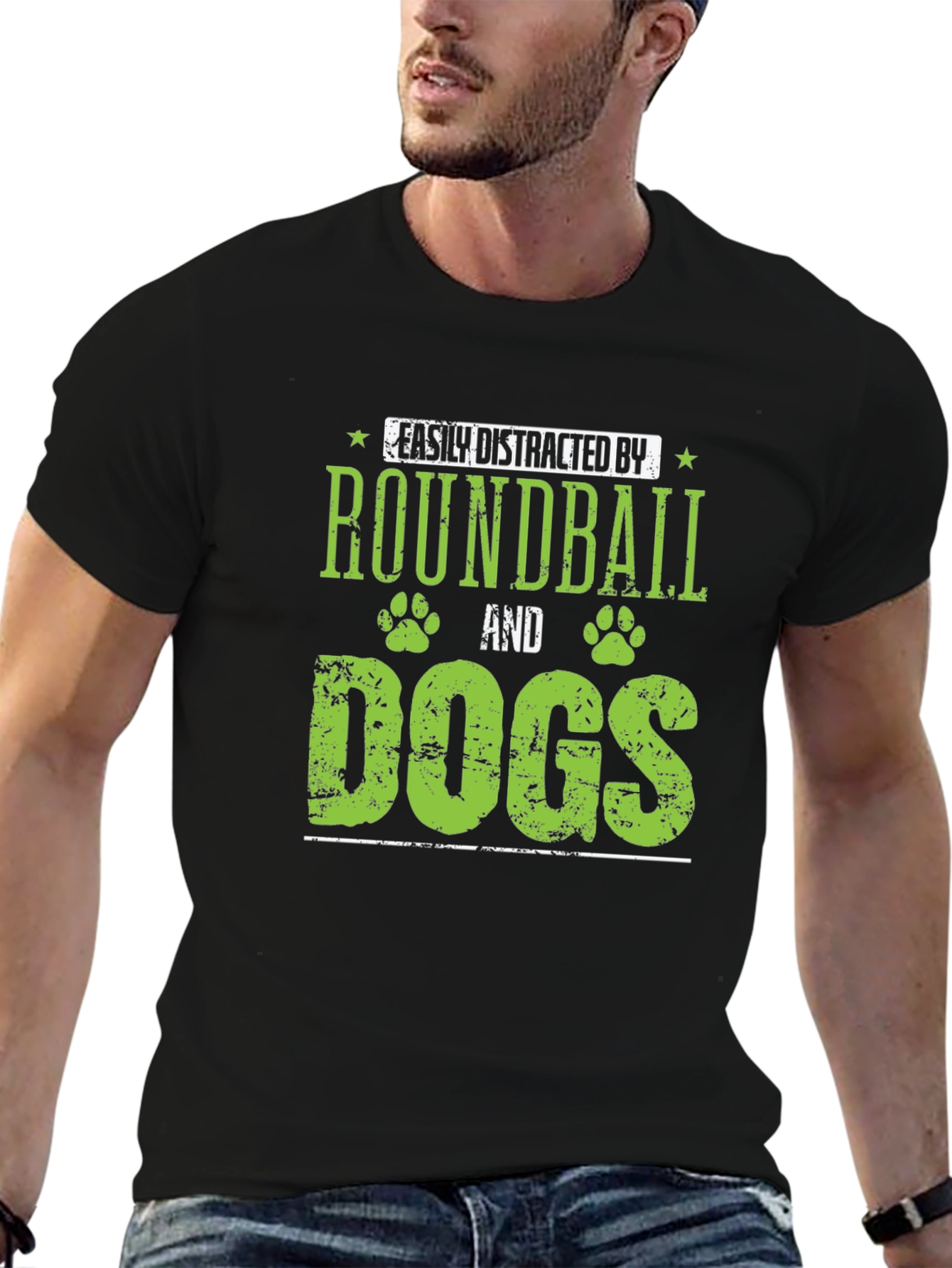 Roundball and Dogs Graphic Tee - 6