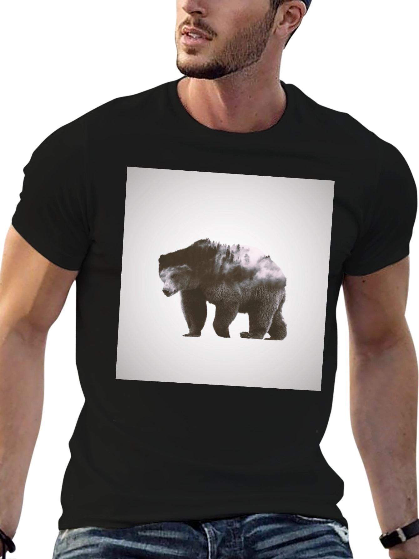 Black Bear Nature T-Shirt view 6