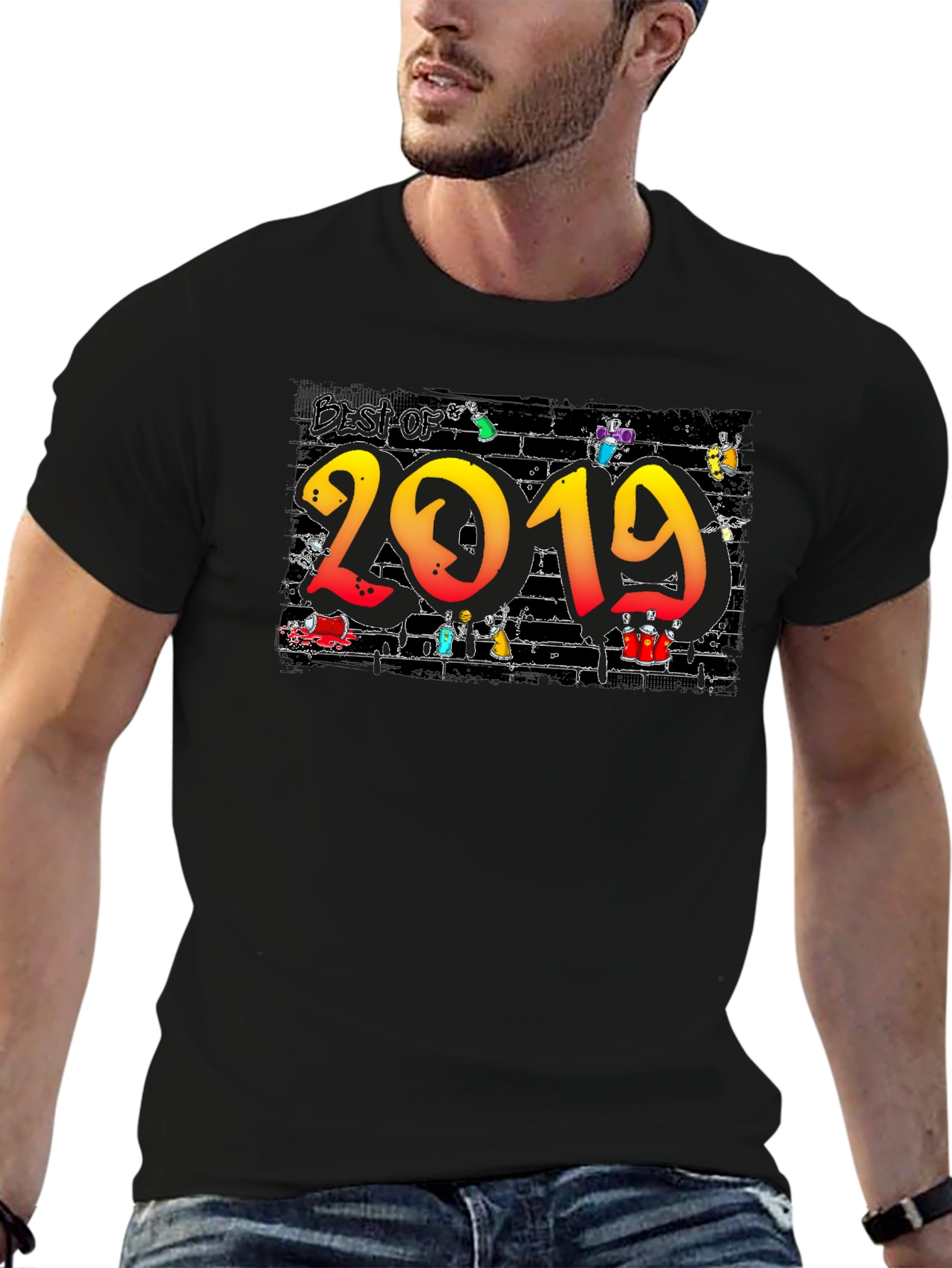 Black Best of 2019 Graphic T-Shirt view 6