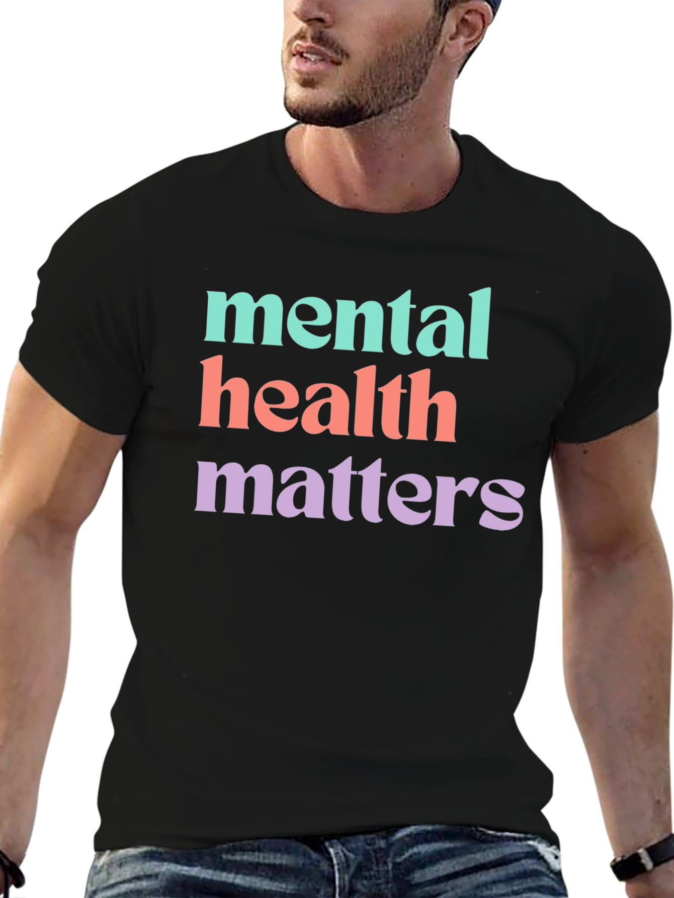 Black Mental Health Matters T-Shirt - Stylish Awareness view 6