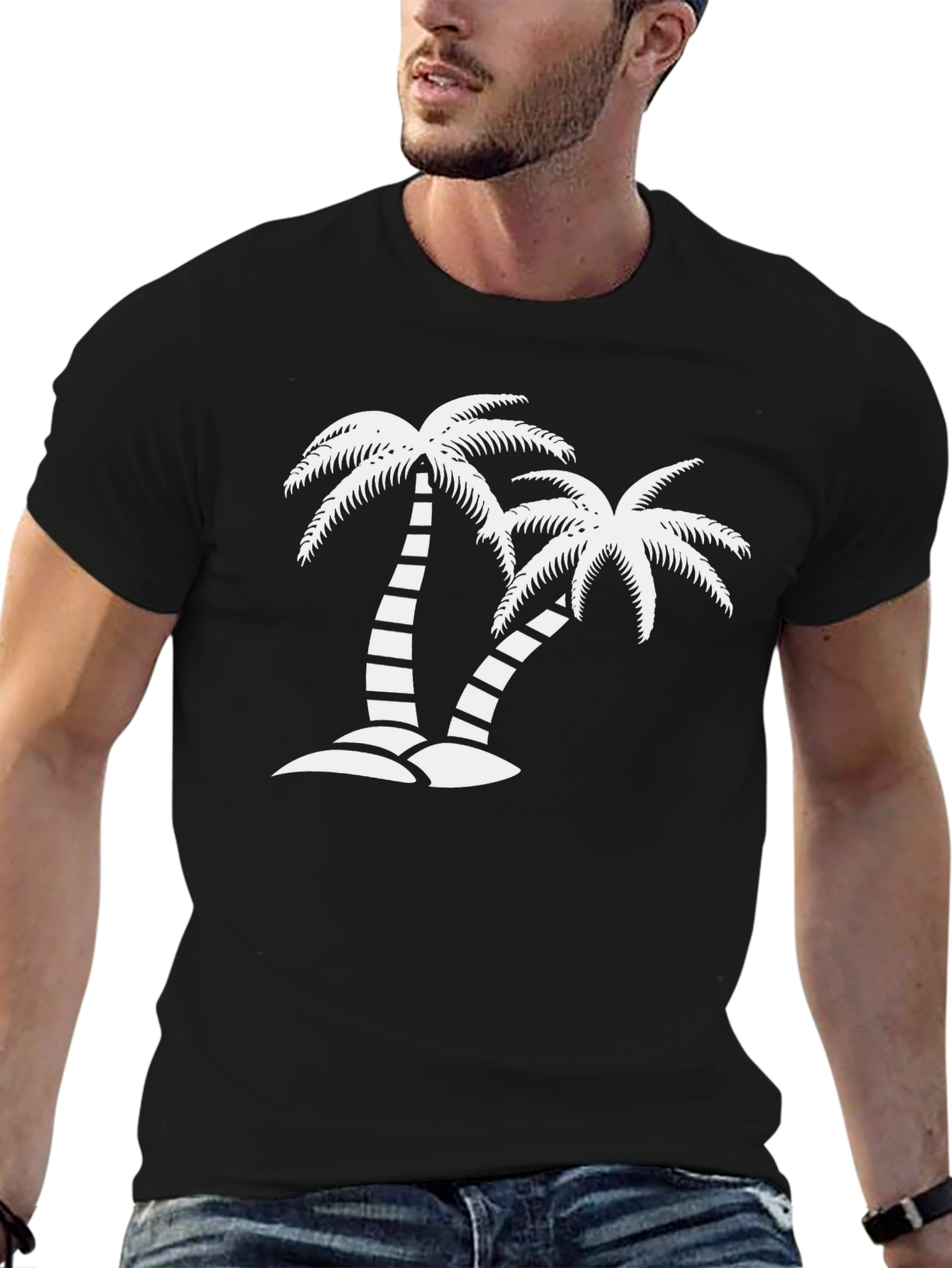 Tropical Palm Tree Graphic Tee - 6
