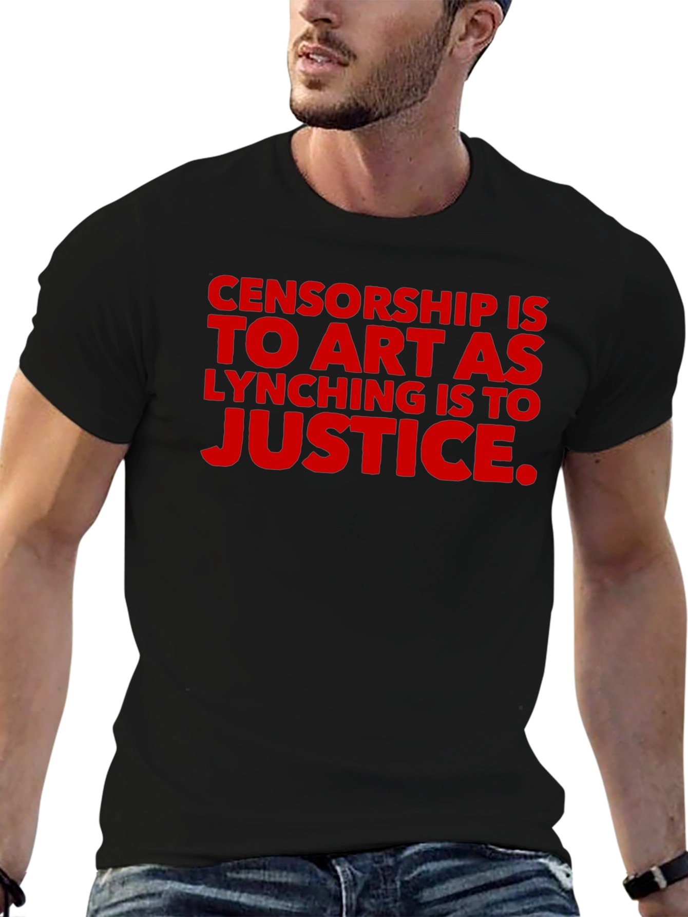 Black Censorship Is to Art T-Shirt view 6
