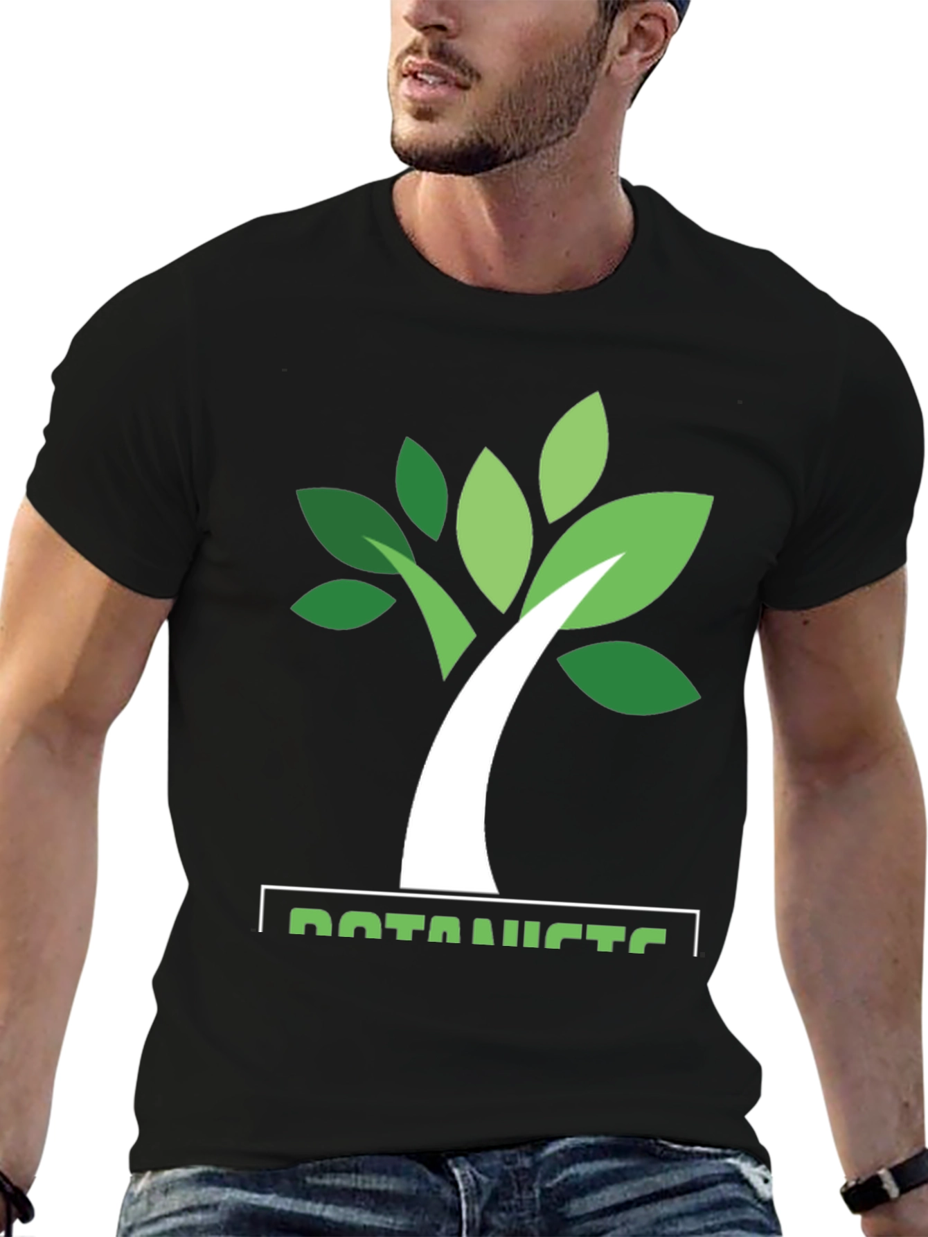 Black Botanist Tree Graphic T-Shirt - Nature Lover Tee view 6