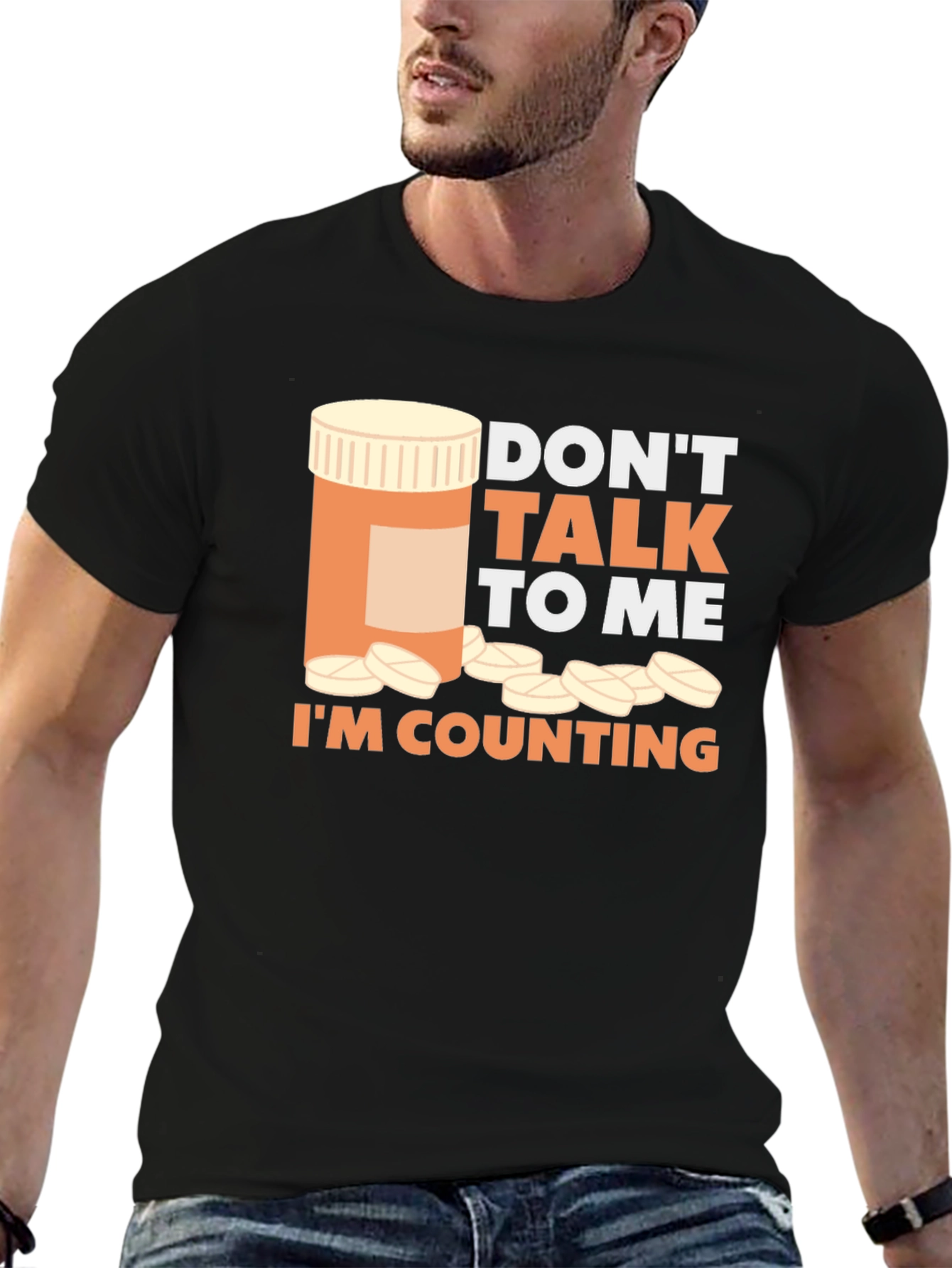 Black Don't Talk To Me I'm Counting T-Shirt view 6