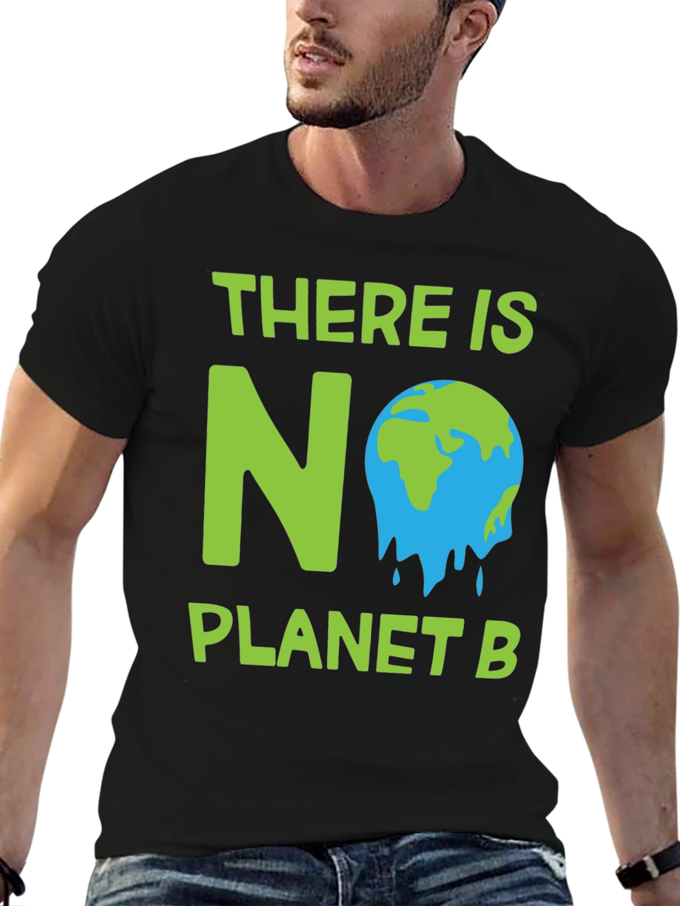 Black There Is No Planet B Graphic Tee view 6
