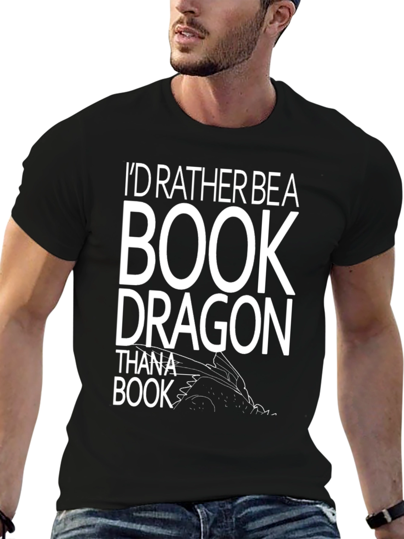 Black Book Dragon T-Shirt - Reader's Delight! view 6