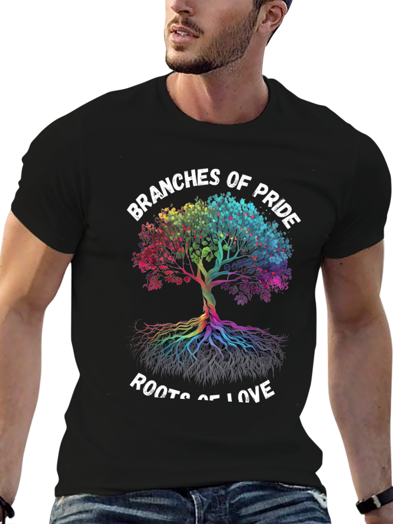 Black Branches of Pride Roots of Love T-Shirt view 6