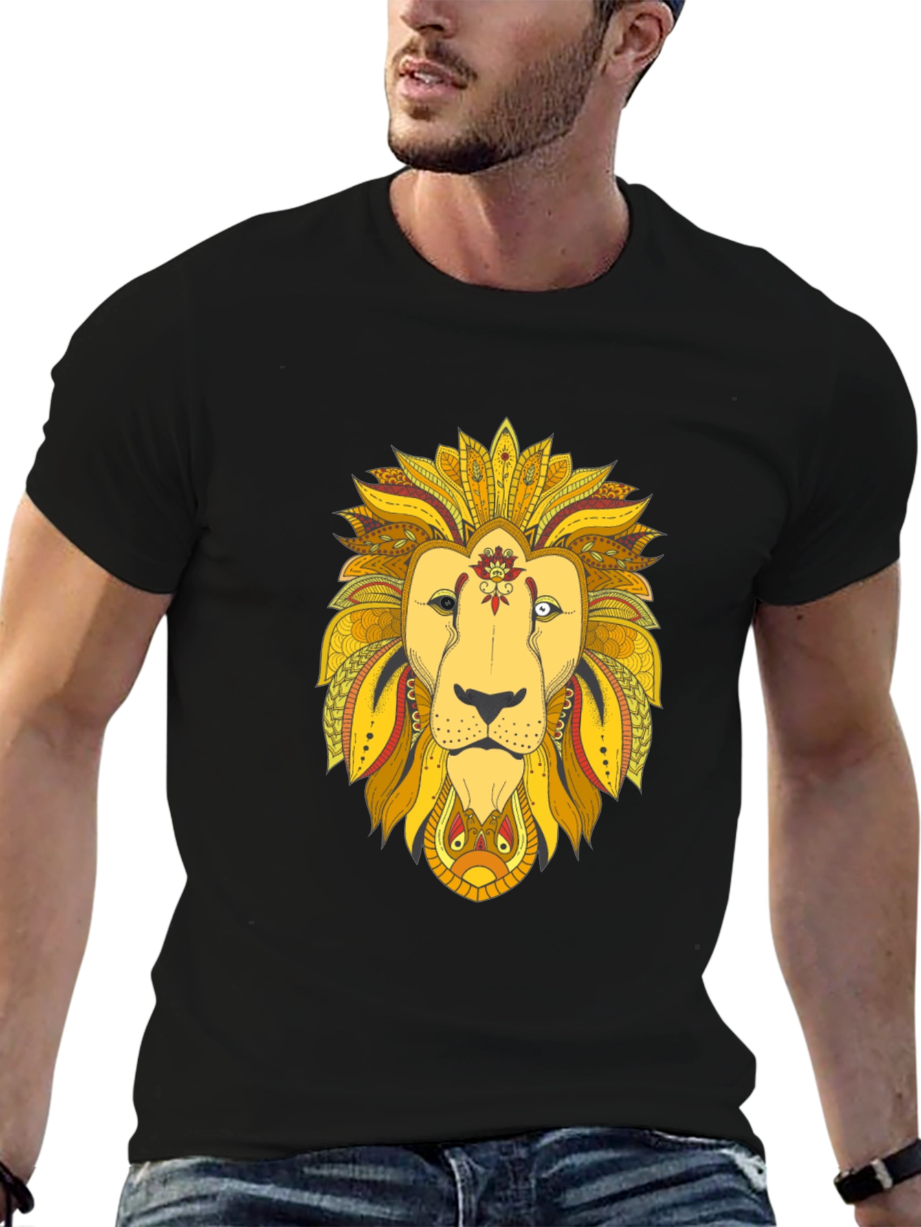 Black Lion Graphic Tee - Unique Design, Comfortable Fit view 6