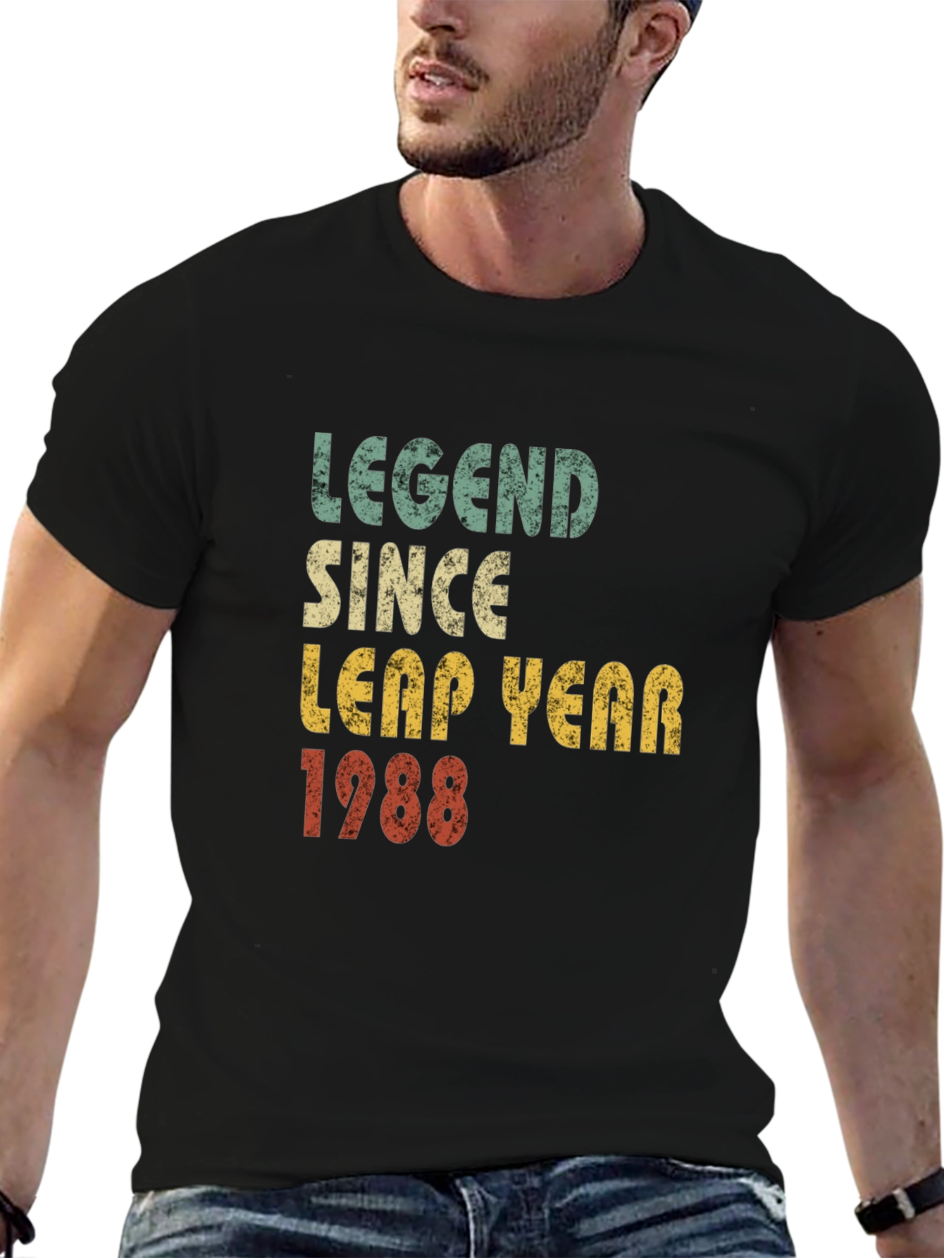 Black Legend Since Leap Year 1988 T-Shirt view 6