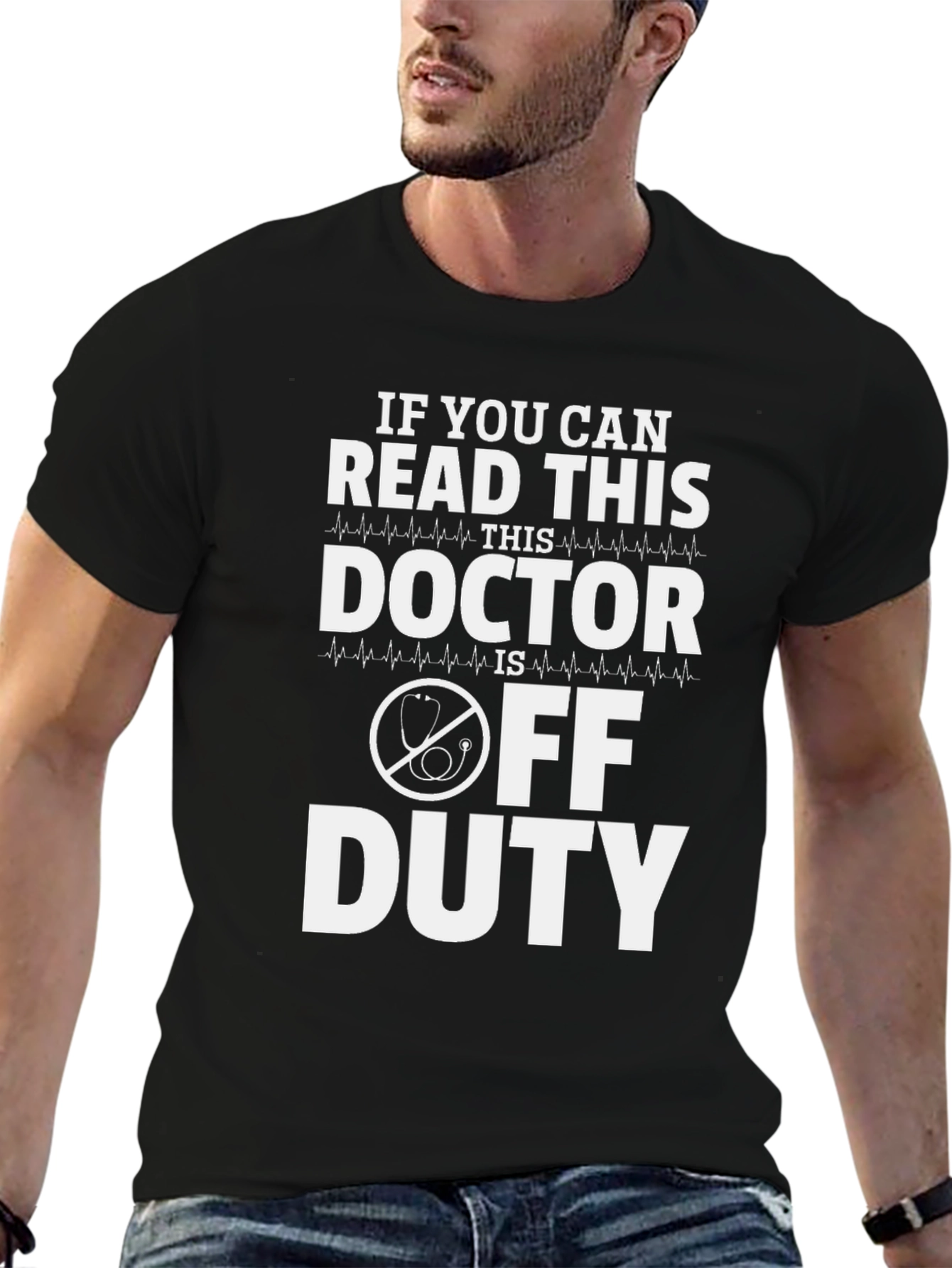 Black Doctor Off Duty Graphic T-Shirt view 6