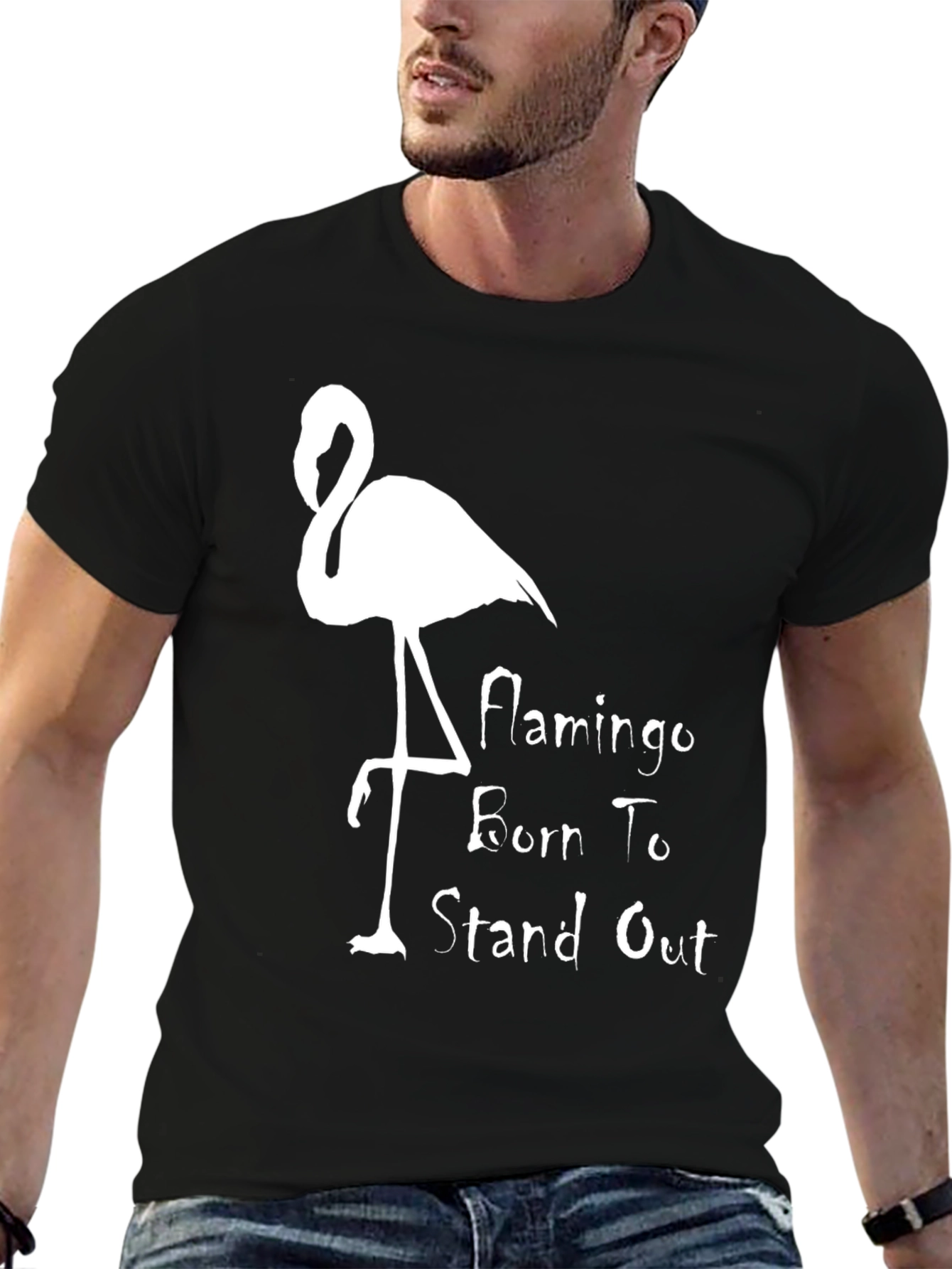 Black Flamingo Born To Stand Out Graphic Tee view 6