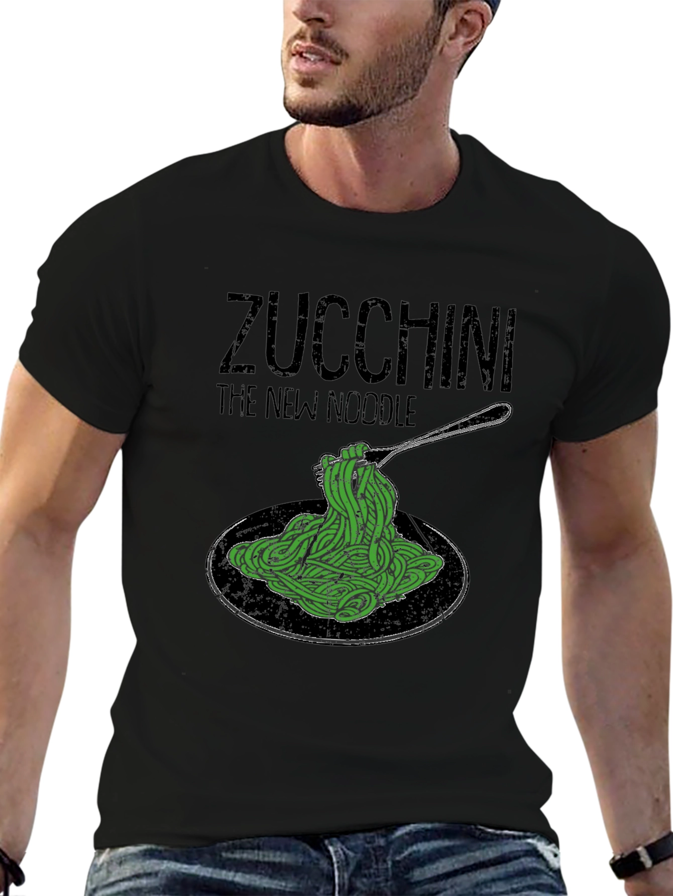 Zucchini The New Noodle Graphic Tee -  Healthy Eating Shirt - 6
