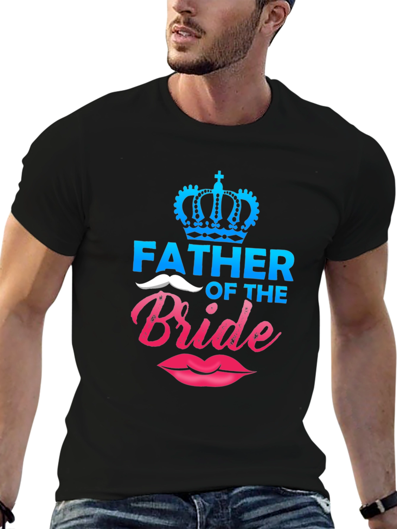 Father of the Bride T-Shirt - Groom's Dad Wedding Tee - 6