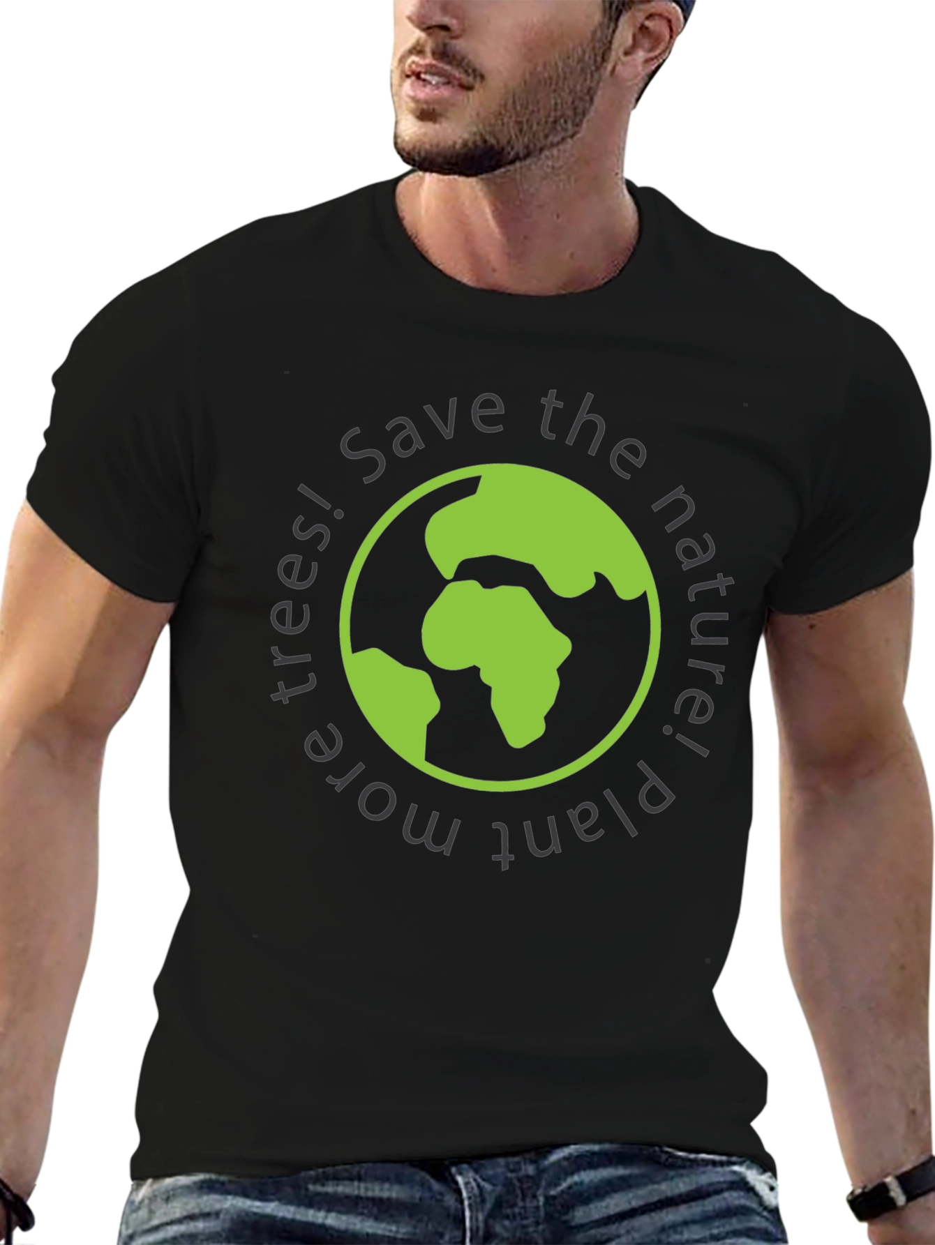 Eco-Friendly Save Nature Graphic Tee - 6