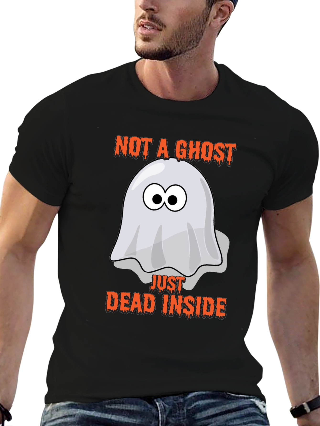 Black Not A Ghost, Just Dead Inside T-Shirt view 6