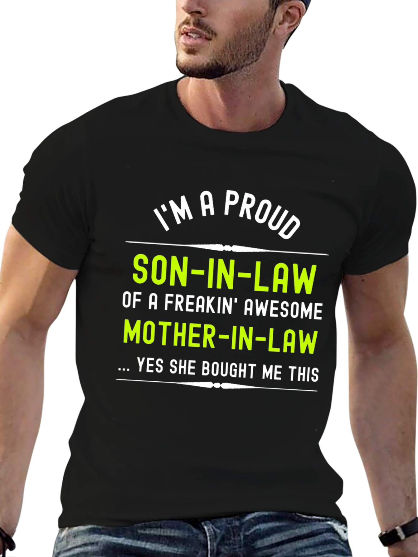 Black Proud Son-In-Law Graphic T-Shirt view 6