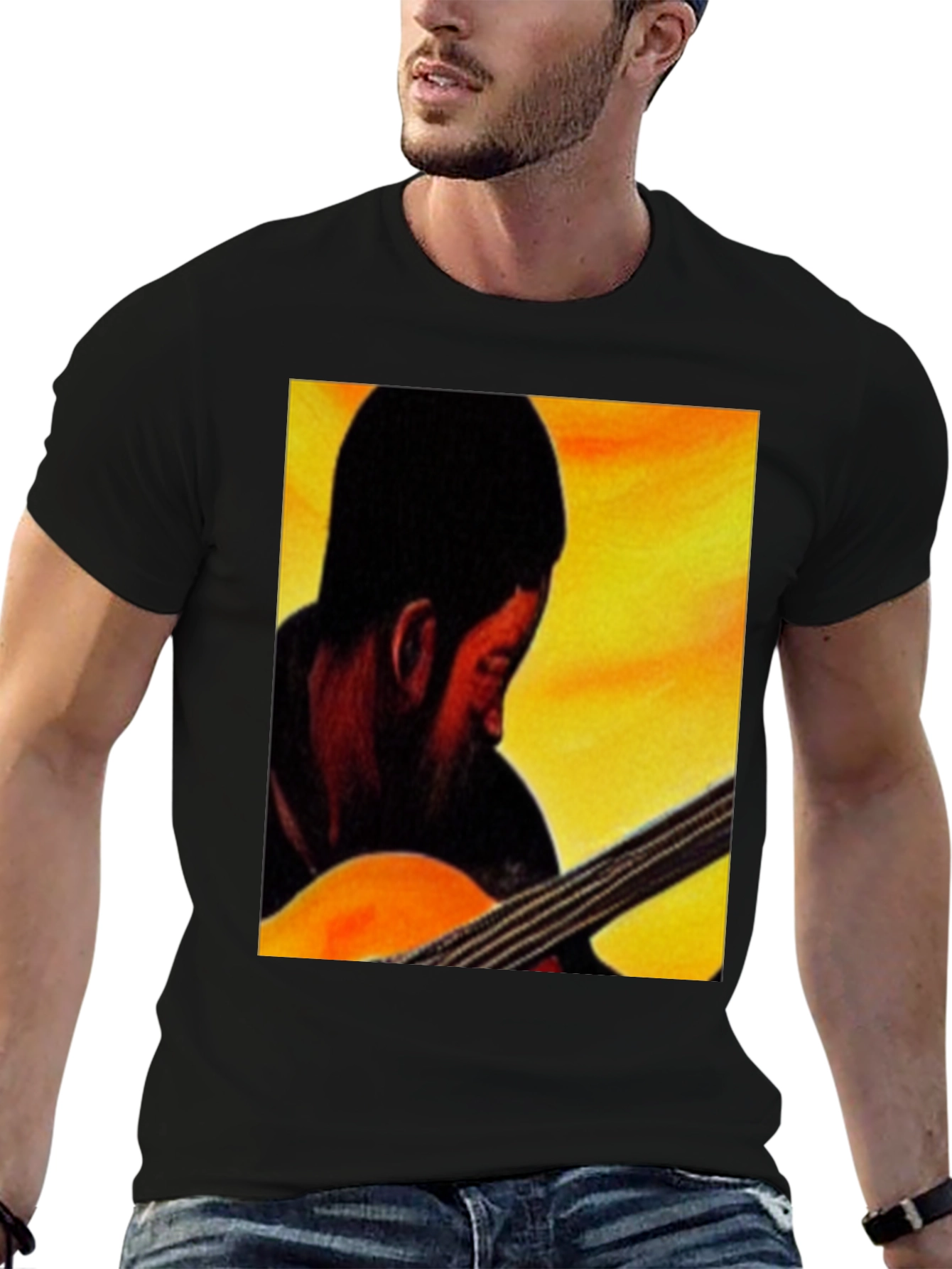 Black Musician Graphic Tee - Black view 6