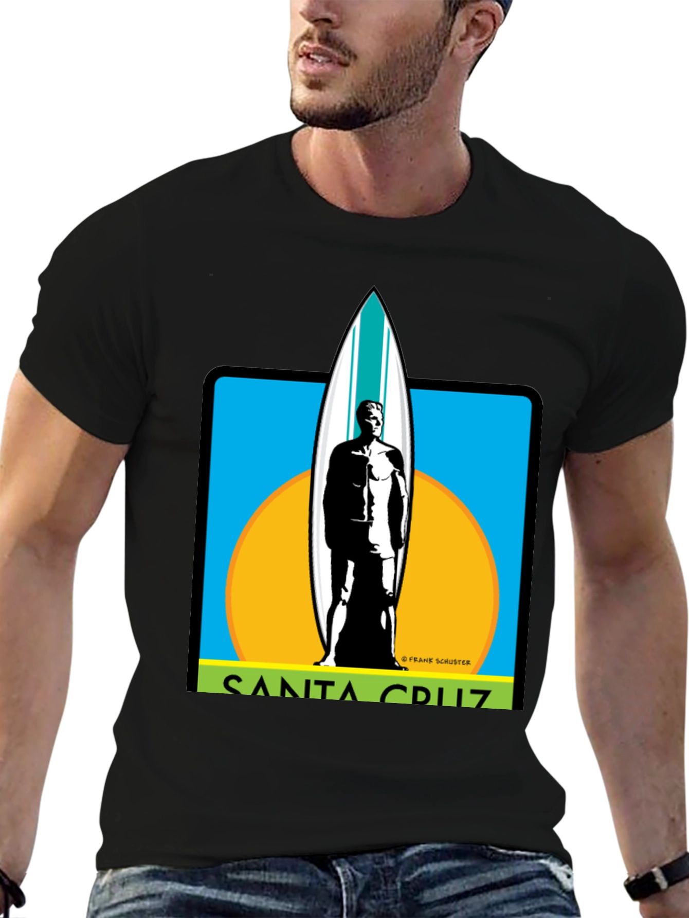 Santa Cruz Surfer Graphic Tee - Black - 6