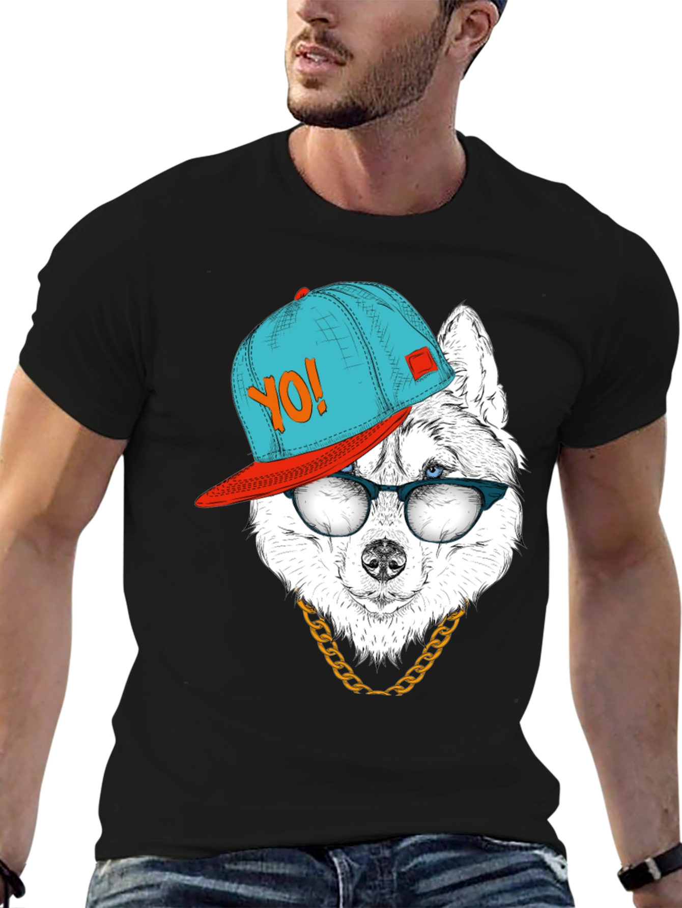 Cool Dog Graphic Tee - Hip Hop Style - 6