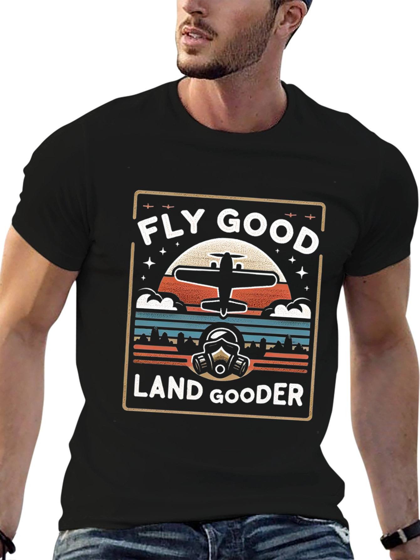 Black Fly Good Land Gooder Pilot T-Shirt view 6