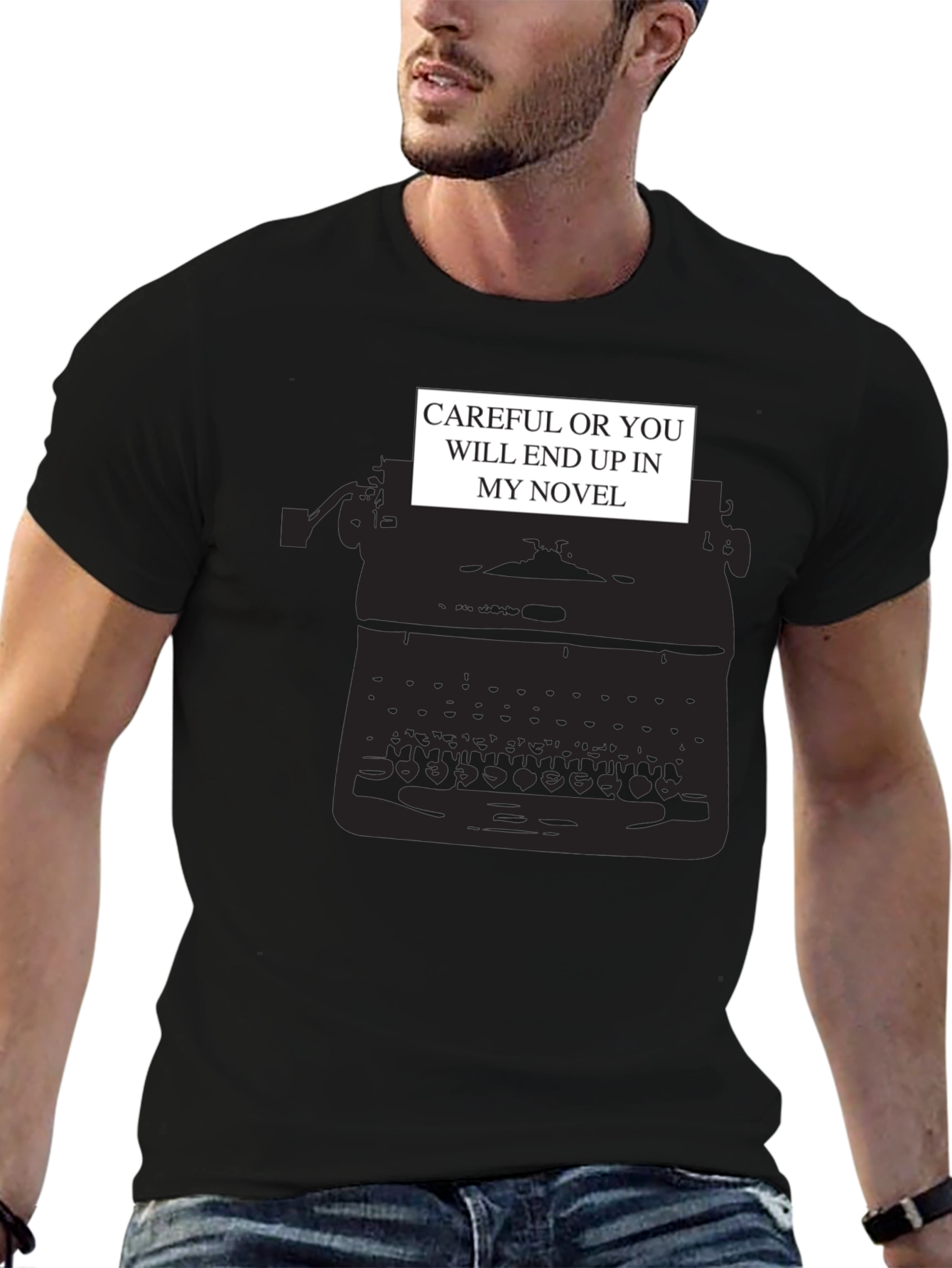 Black Writer's Threat T-Shirt view 6