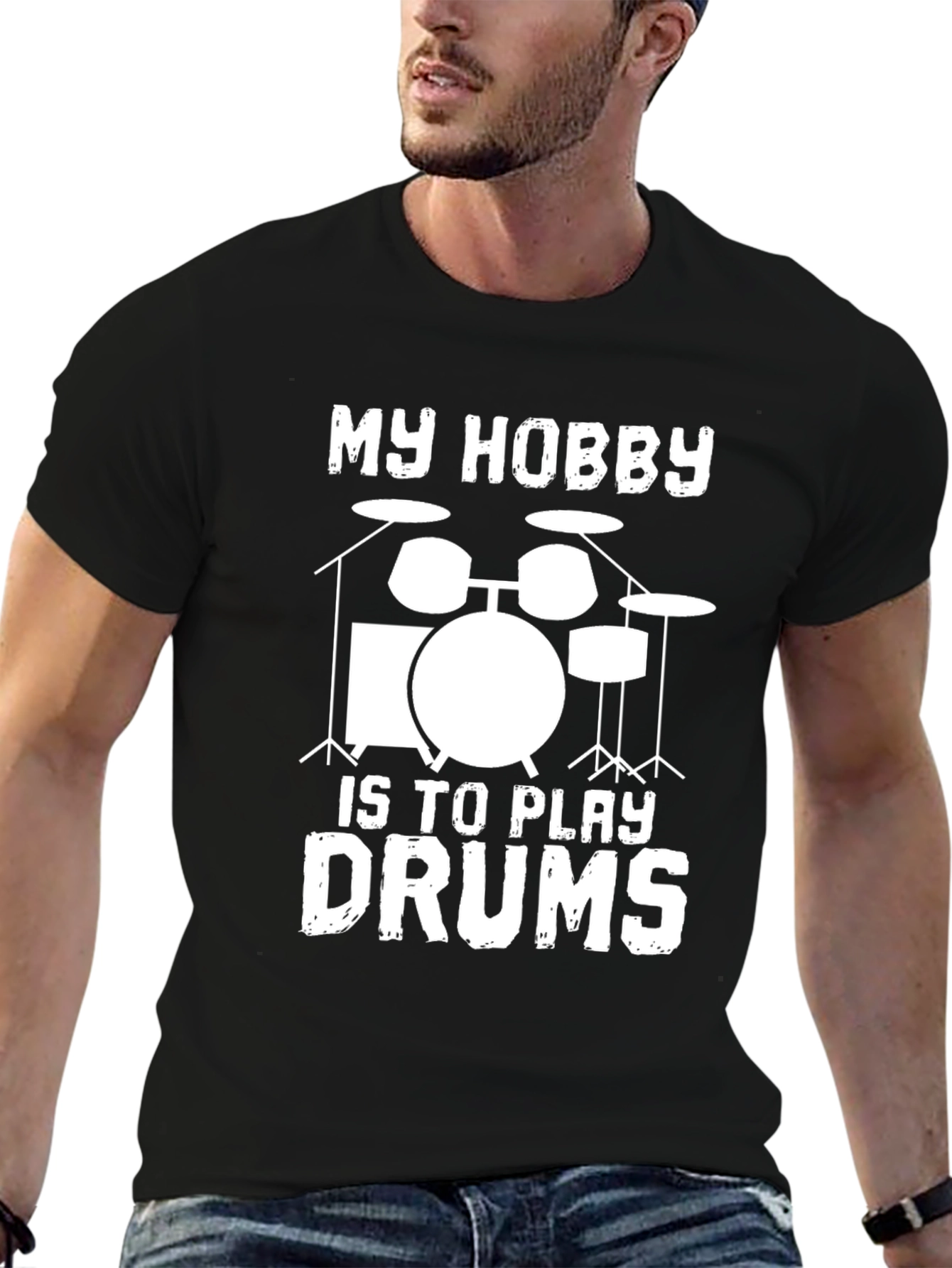 My Hobby is to Play Drums Graphic T-Shirt - 6