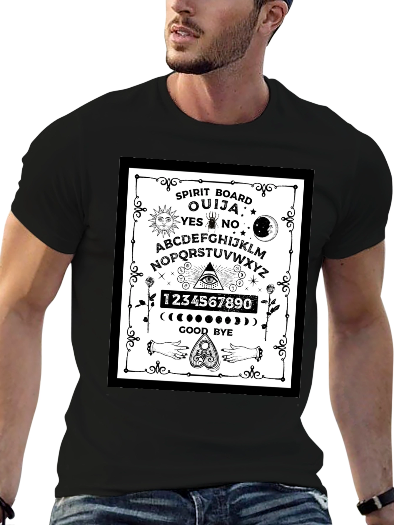 Ouija Spirit Board Graphic T-Shirt - Gothic Style - 6