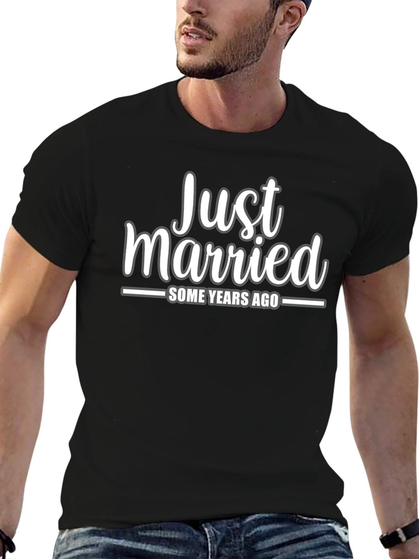 Black Just Married Some Years Ago T-Shirt view 6