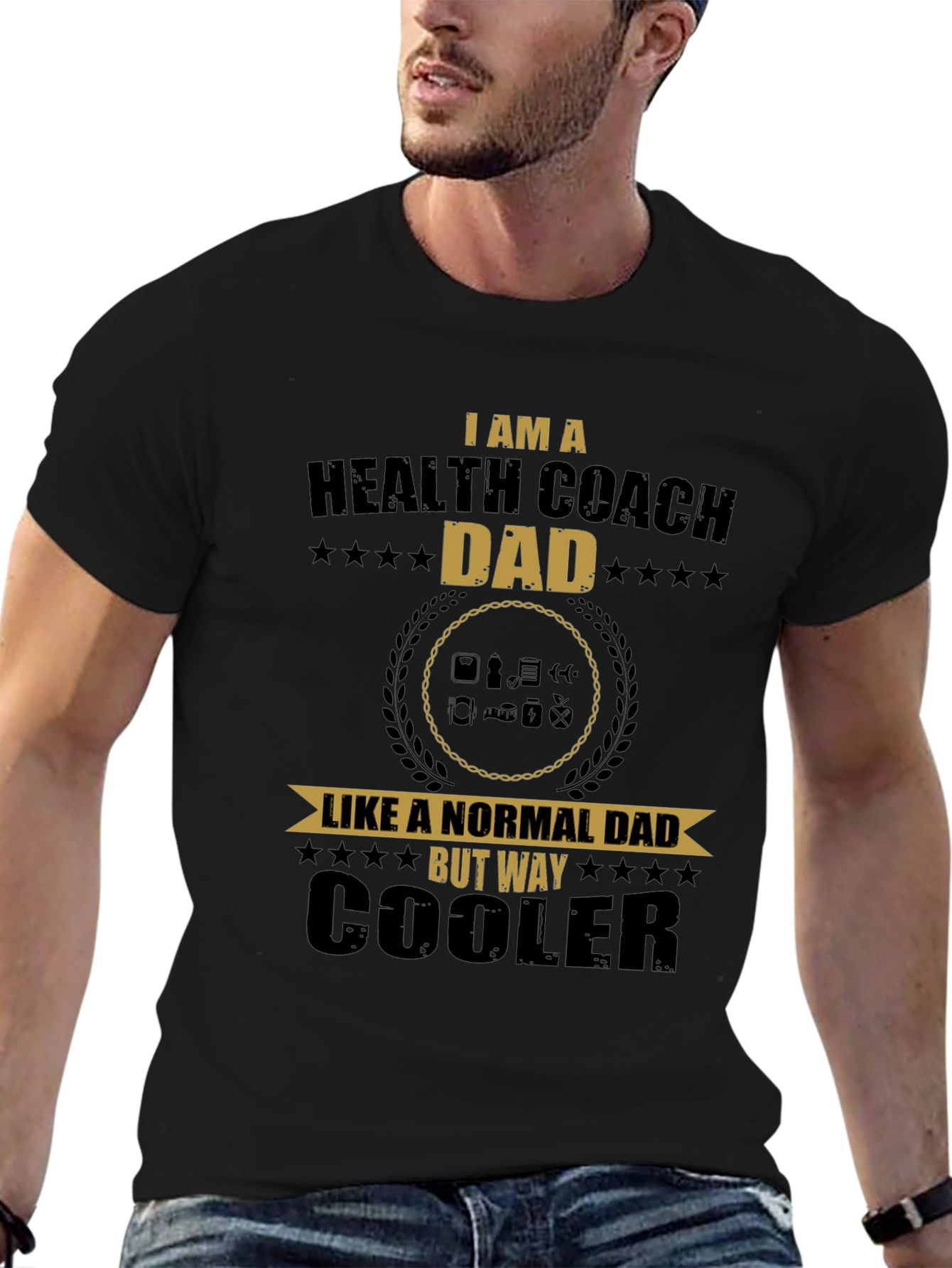 Health Coach Dad T-Shirt - Cool Father's Day Gift - 6