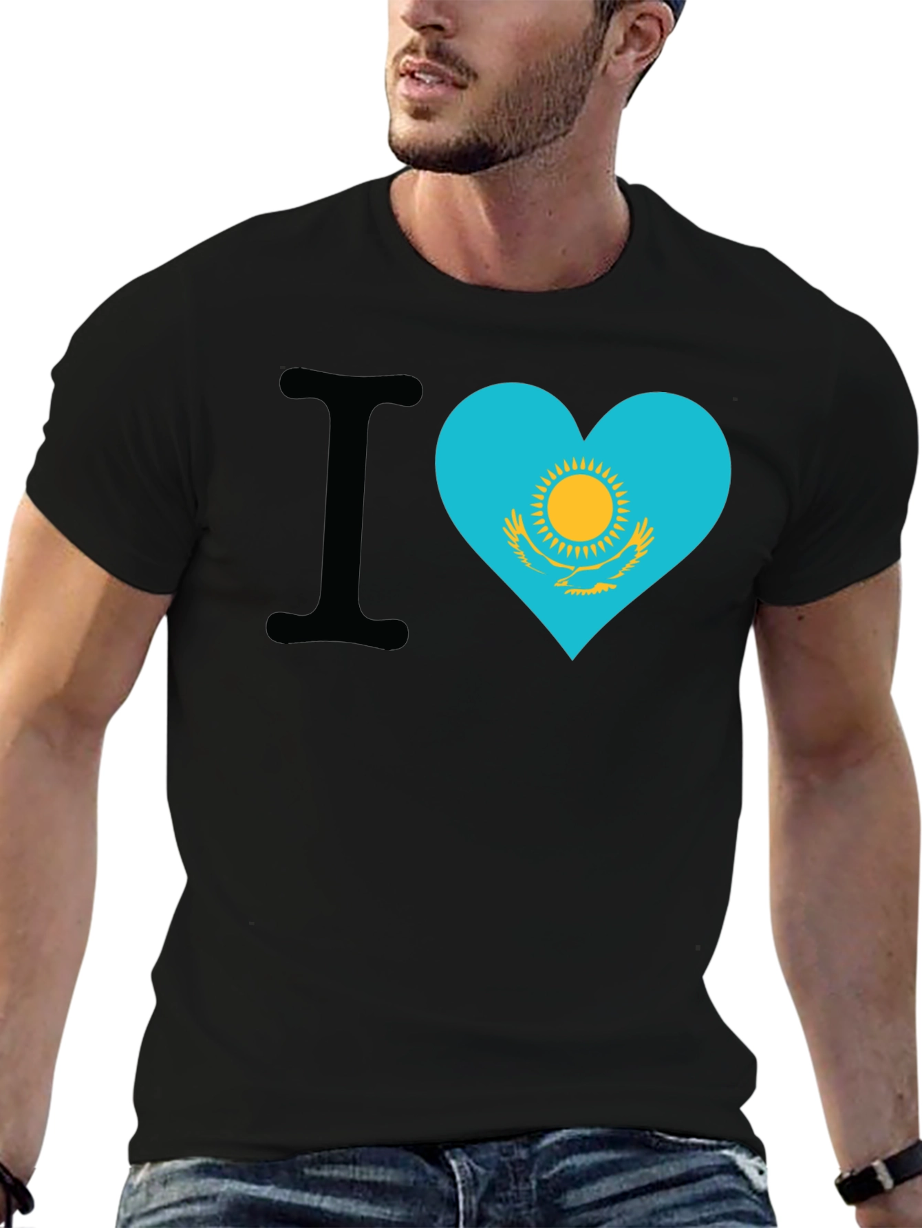 I Heart Kazakhstan Flag T-Shirt - 6