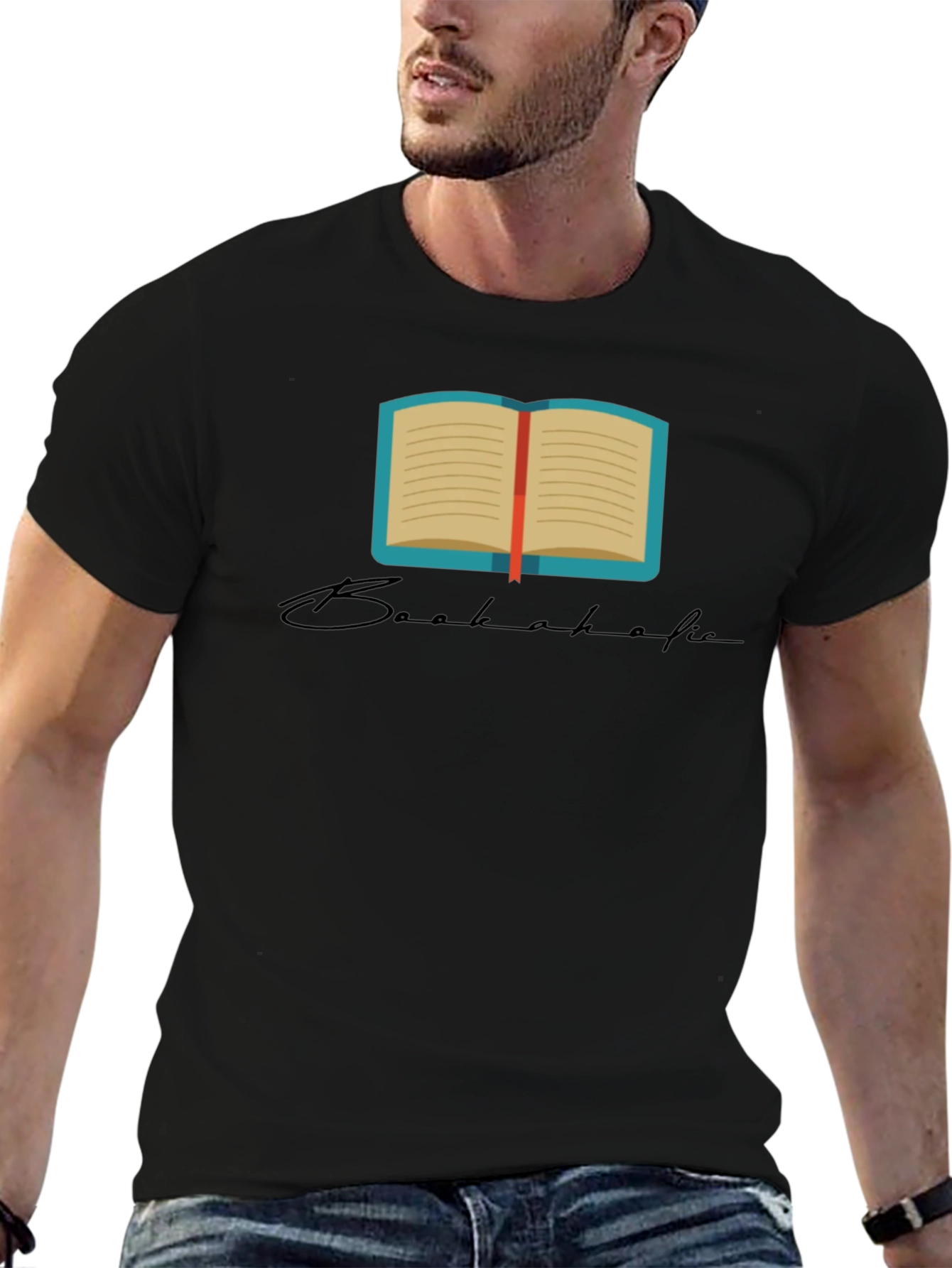 Black Bookaholic Black T-Shirt - Read On! view 6
