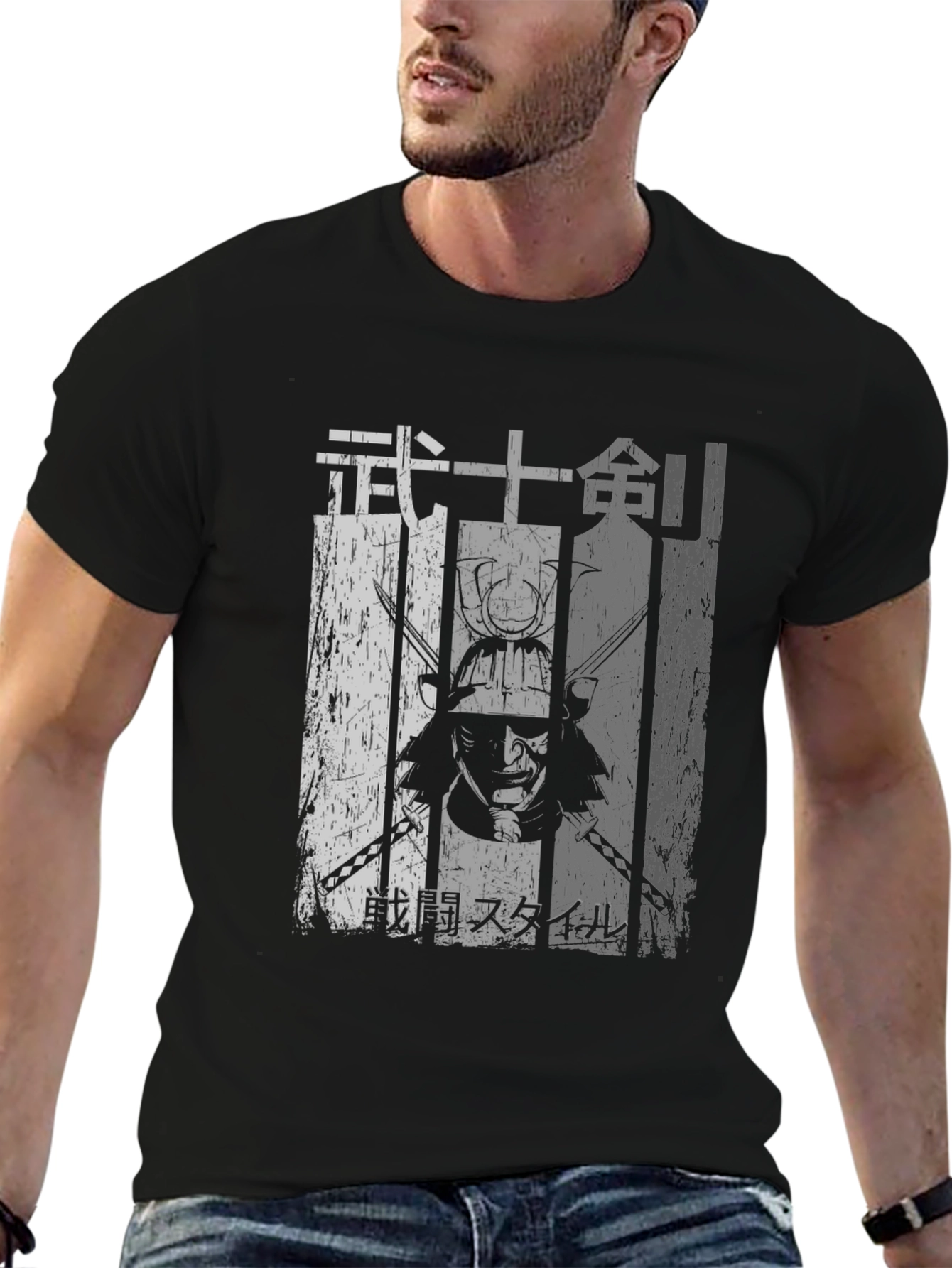 Black Samurai Graphic T-Shirt - Urban Style Tee view 6
