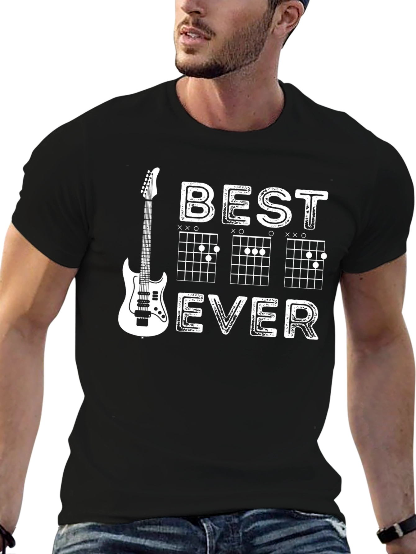 Black Best Guitar Player Ever T-Shirt view 6