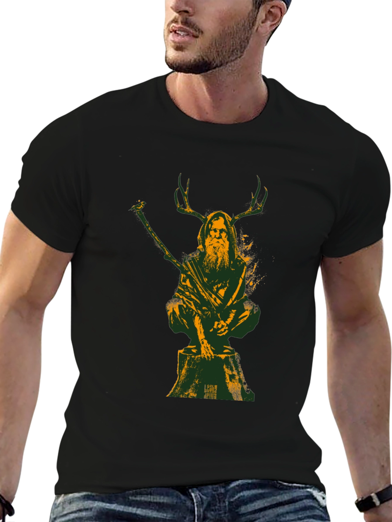Druid Graphic Tee - Forest Spirit Shirt - 6