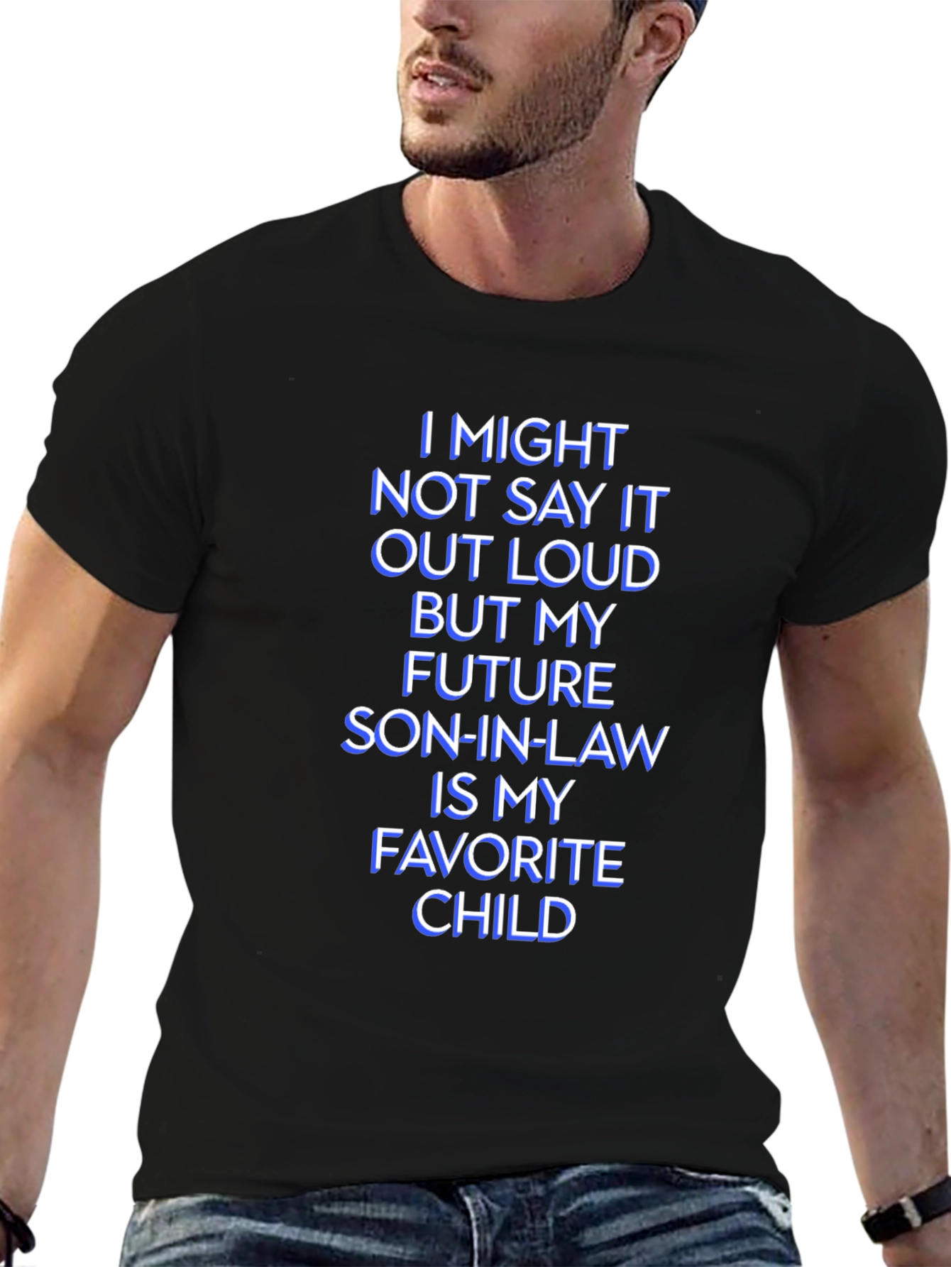 Black Future Son-In-Law Favorite Child T-Shirt view 6