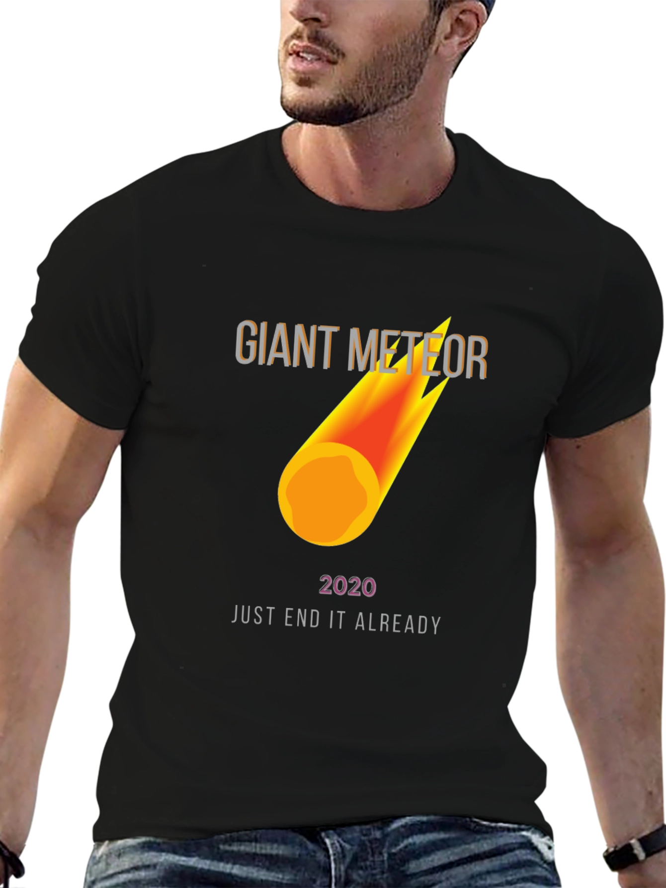 Black Giant Meteor 2020 T-Shirt - End It Already! view 6