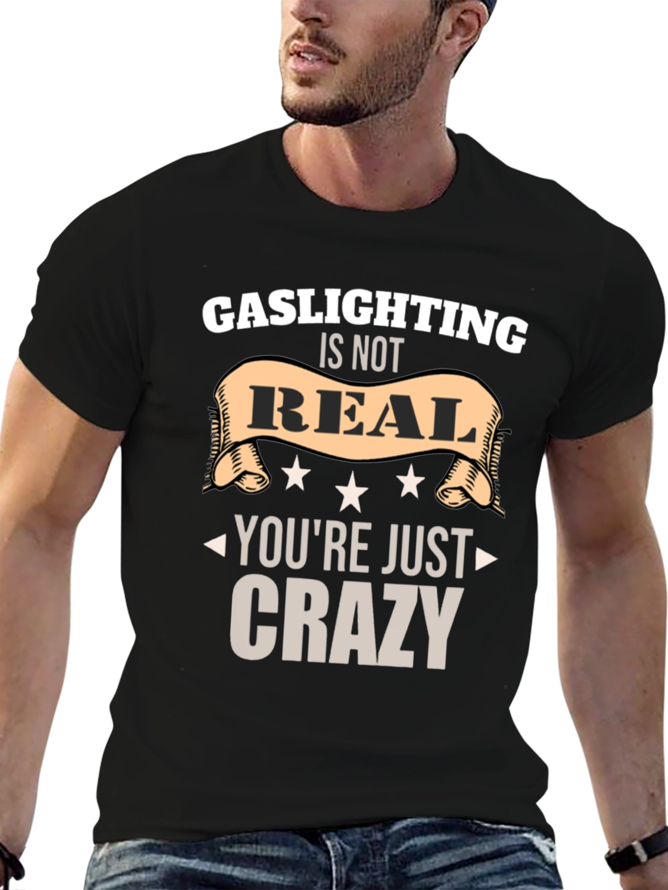 Black Gaslighting Is Not Real Graphic Tee view 6