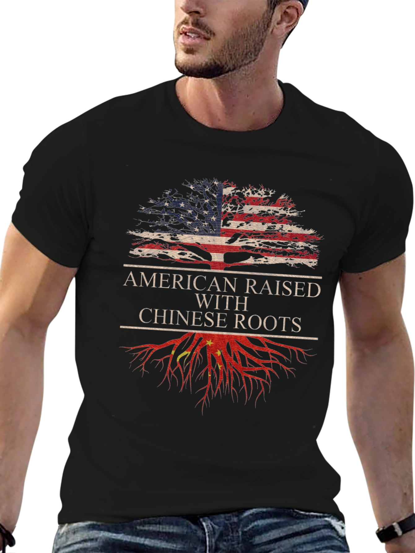 American Raised with Chinese Roots T-Shirt - 6
