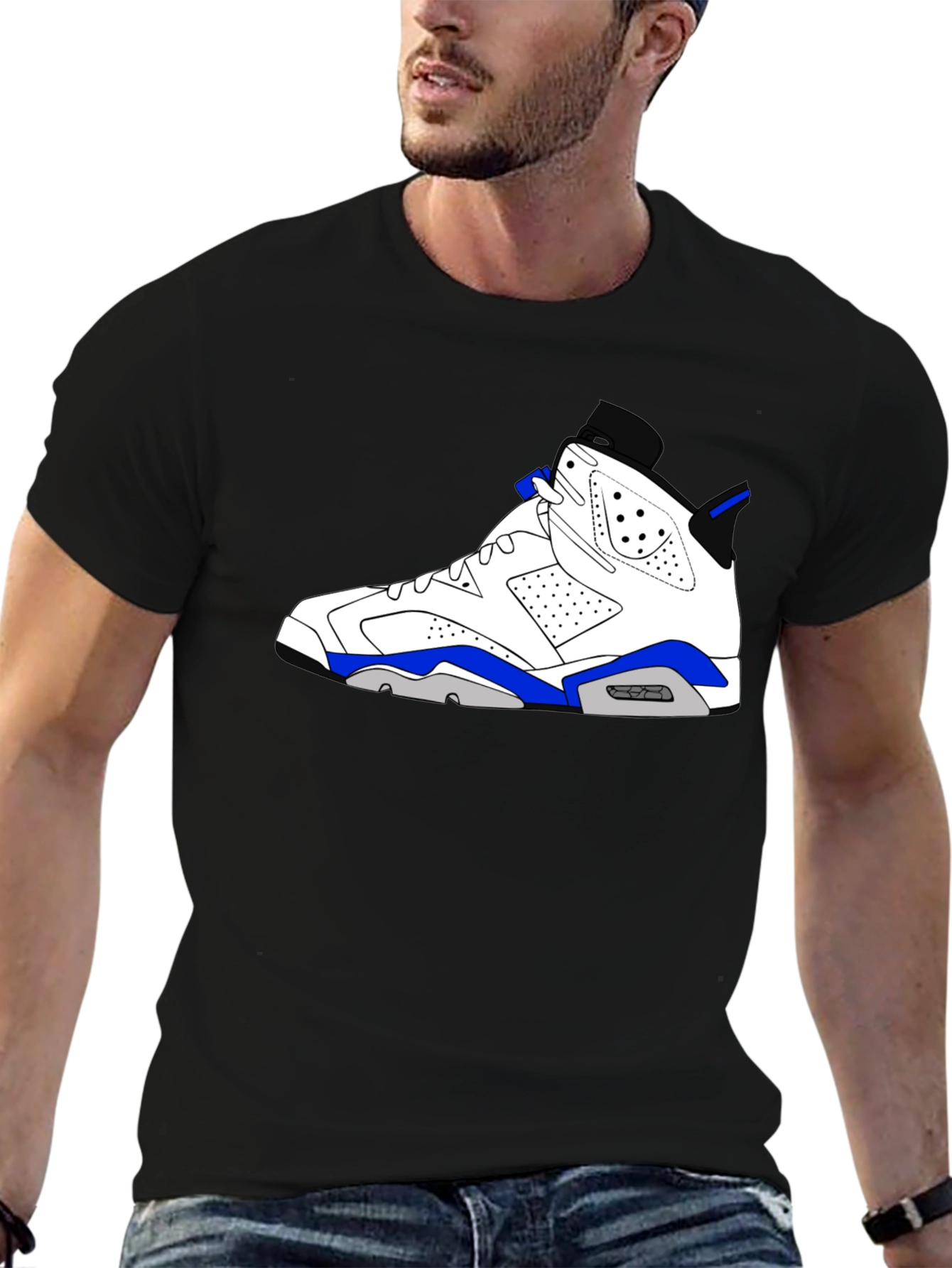 Black Sneaker Graphic T-Shirt - Black view 6
