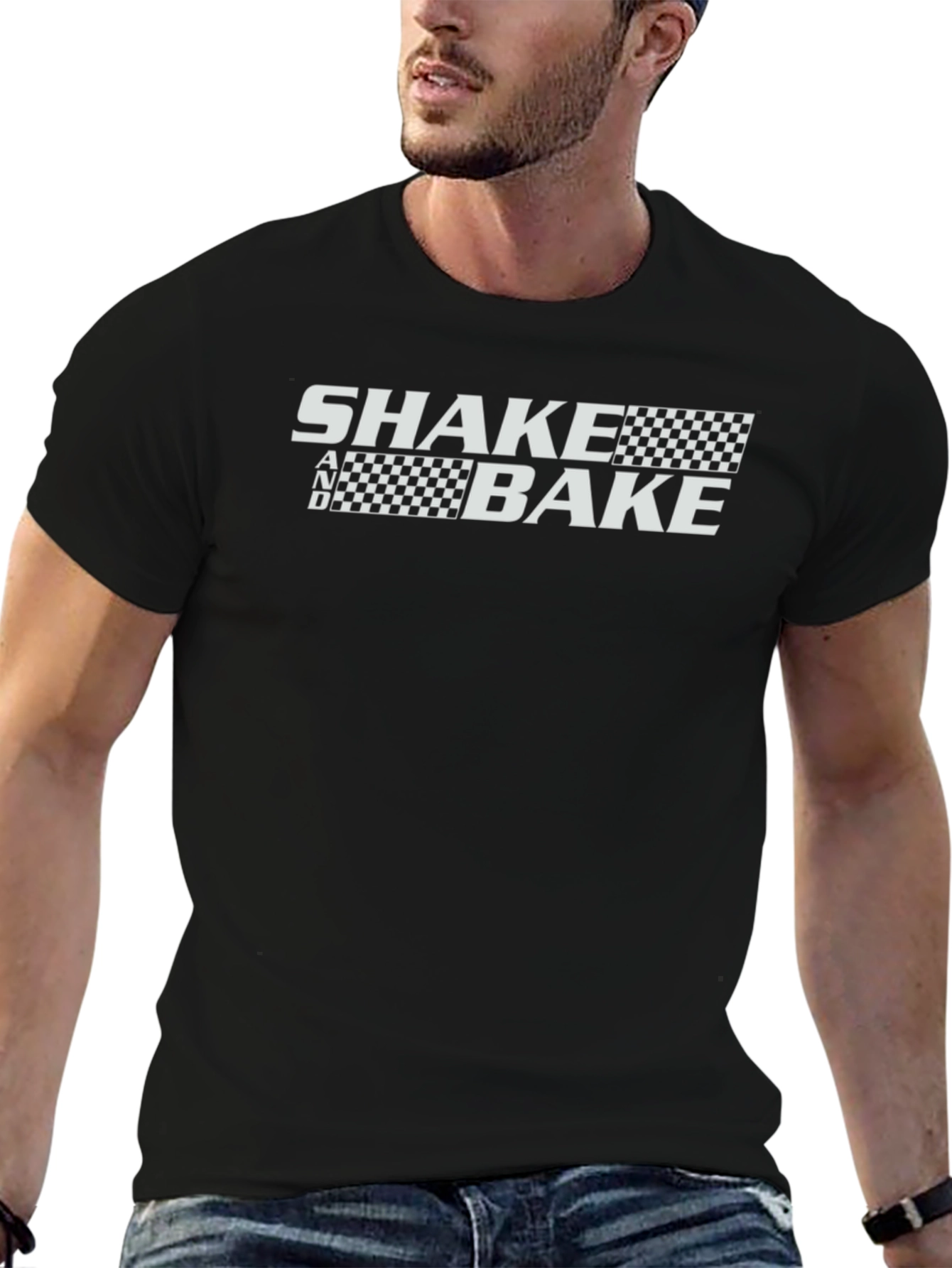 Black Shake and Bake Graphic Tee - Racing Style view 6