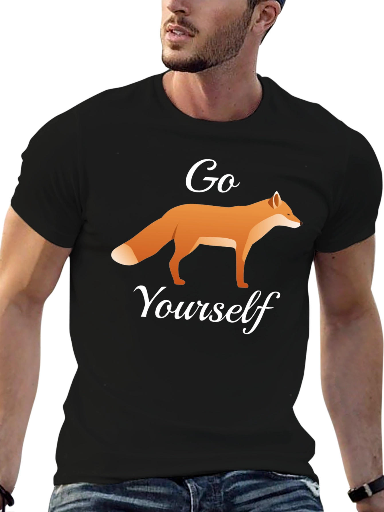 Black Go Fox Yourself Graphic Tee view 6