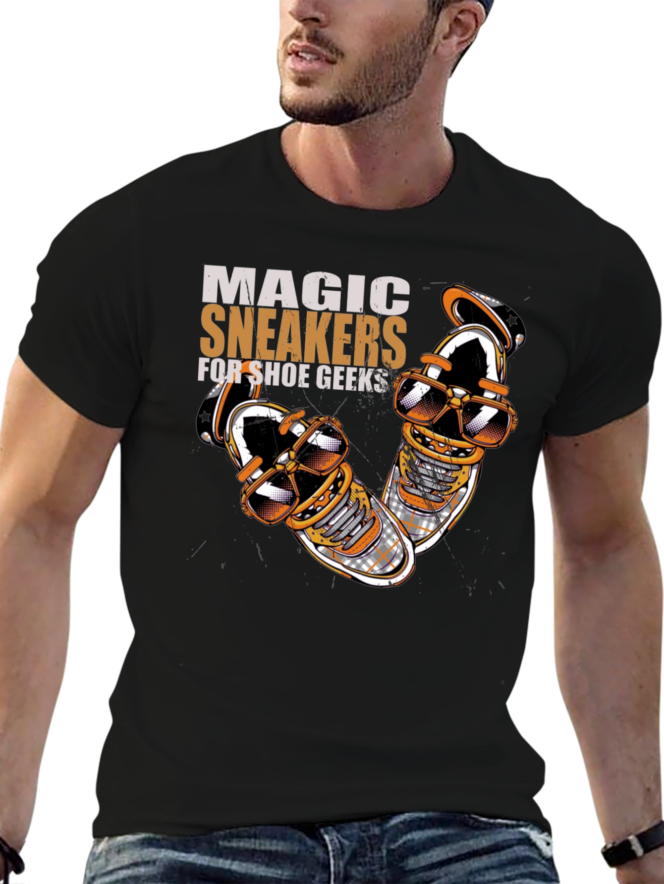 Black Magic Sneakers T-Shirt for Shoe Geeks view 6