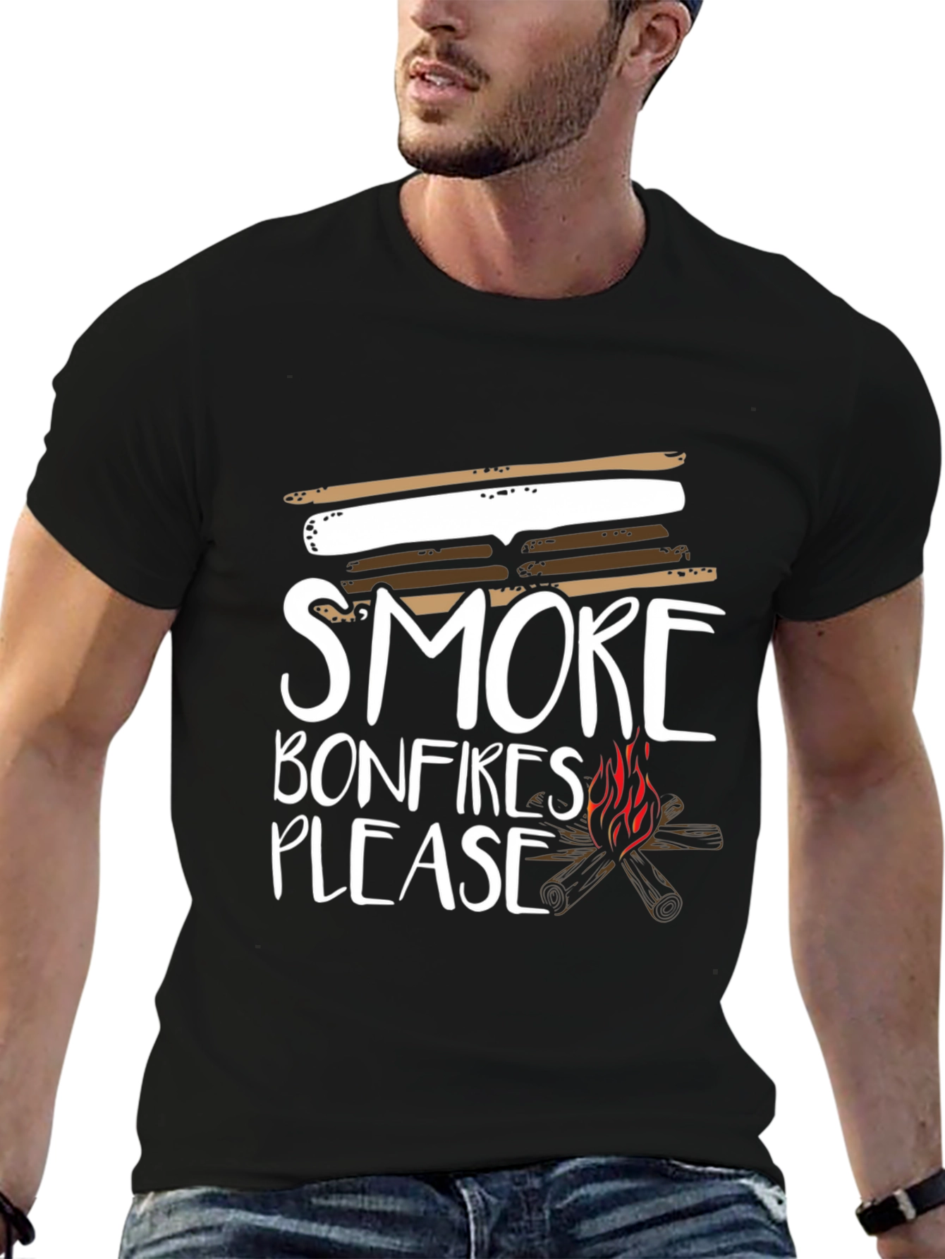 S'more Bonfires Please Graphic T-Shirt - 6